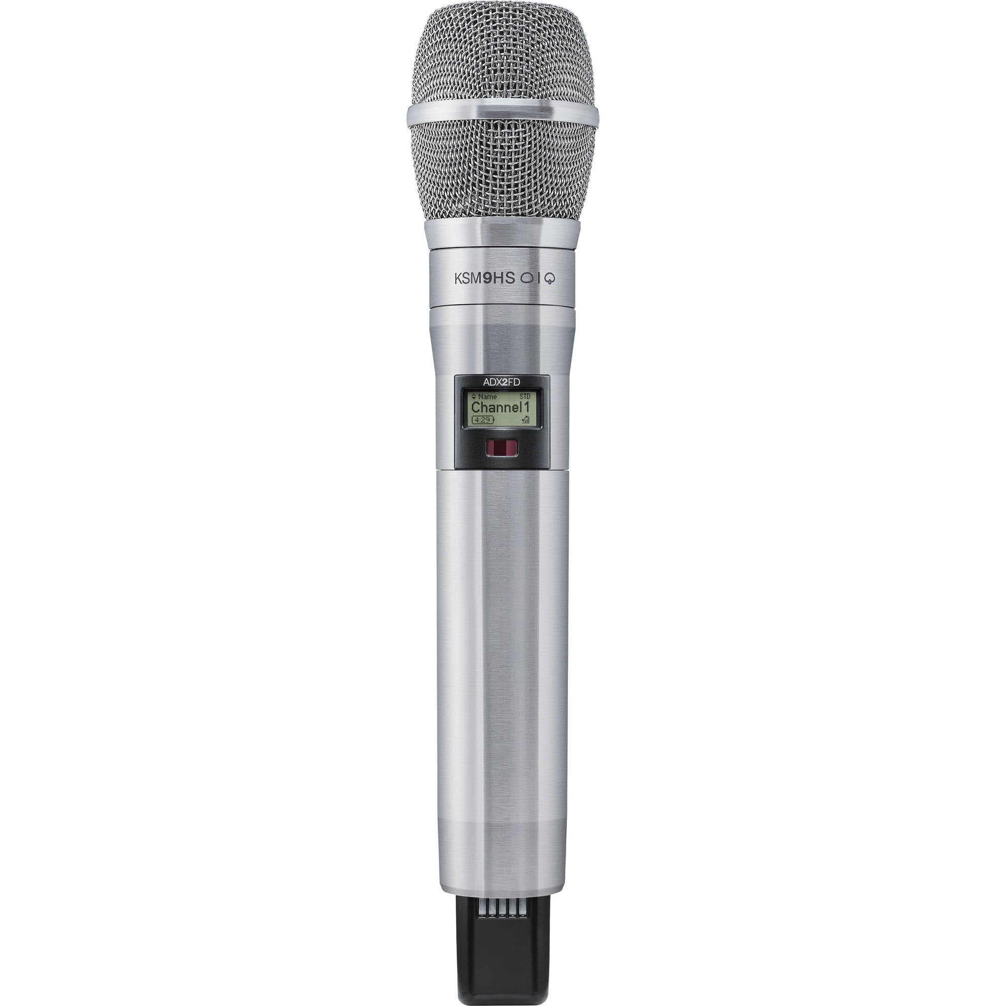 Shure ADX2FD/K9HSN Axient Digital Handheld Wireless Transmitter (G57: 470-616 MHz, Nickel)