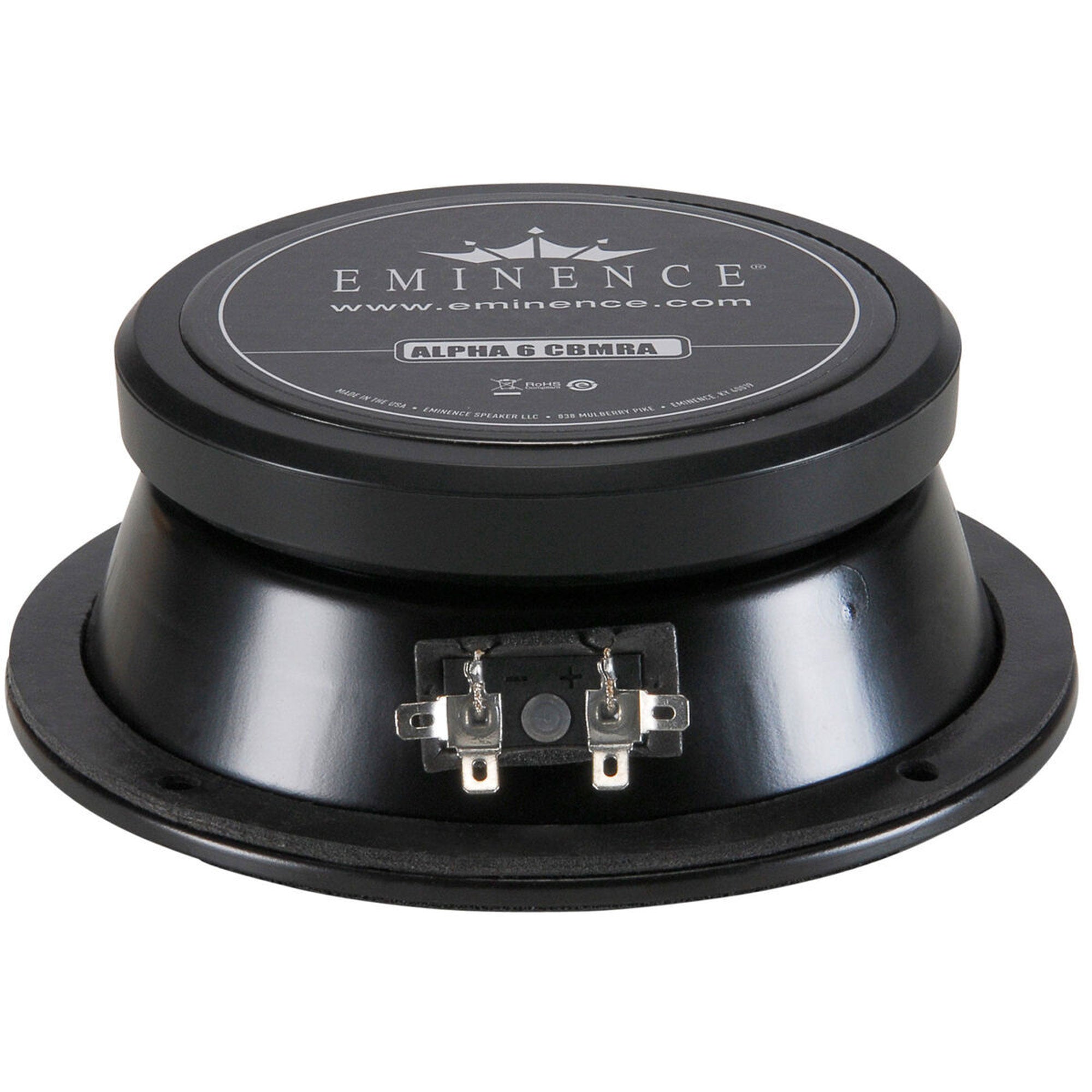 Eminence Alpha-6CBMRA 6" American Standard Series Speaker Closed Back Mid-Range, 8 Ohm