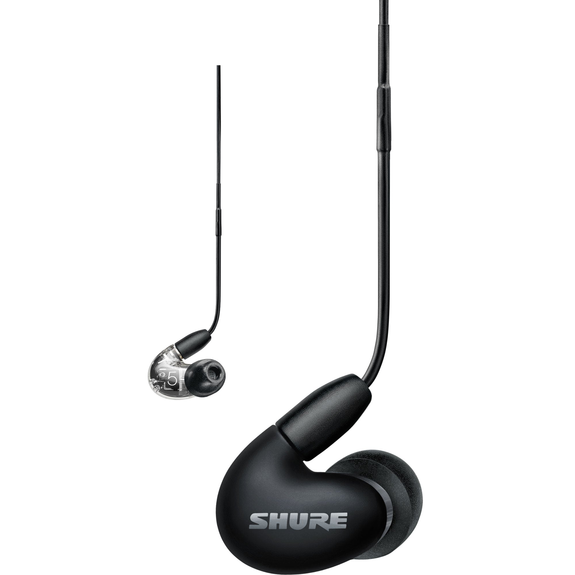 Shure AONIC 5 Sound Isolating Earphones (Black/Clear)