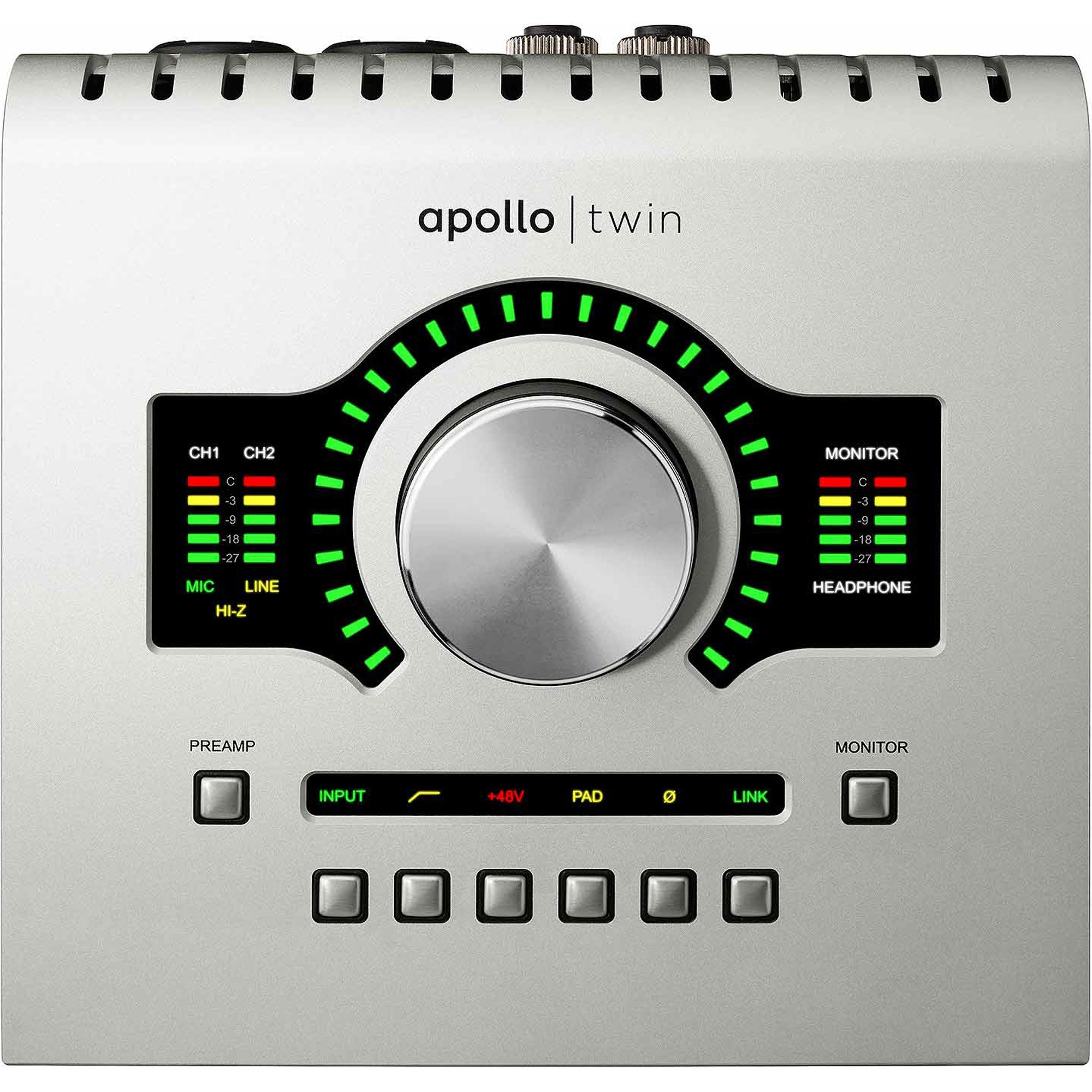 Universal Audio Apollo Twin USB Desktop 10x6 USB Audio Interface (Heritage Edition)