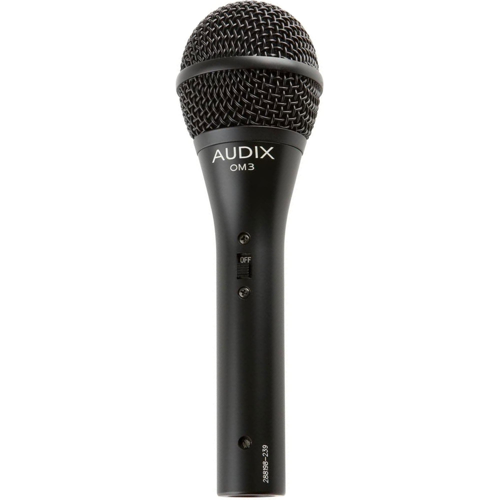 Audix OM3S Handheld Hypercardioid Dynamic Vocal Microphone with On/Off Switch