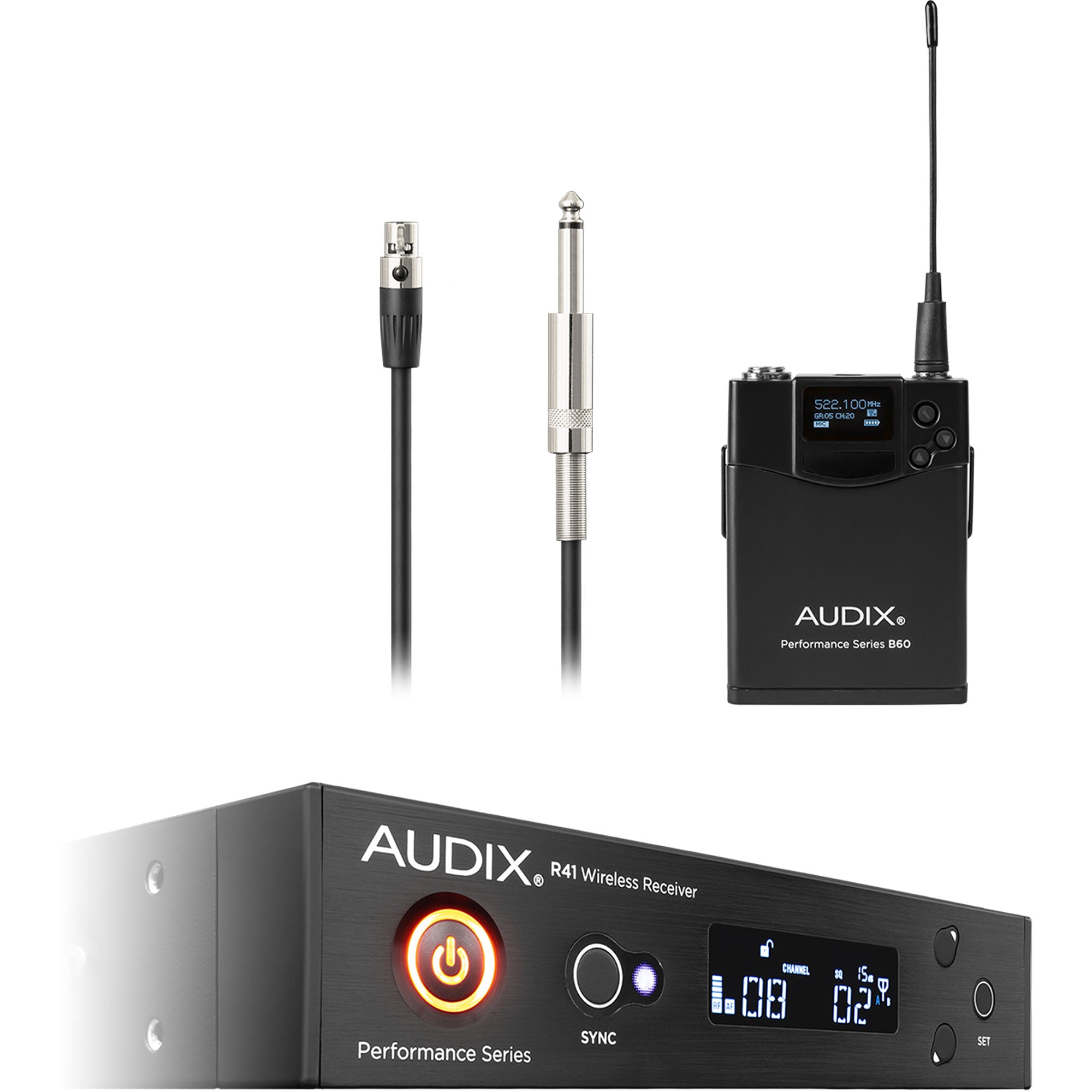 Audix AP41 GUITAR Single-Channel Instrument Wireless Microphone System (522-554 MHz)