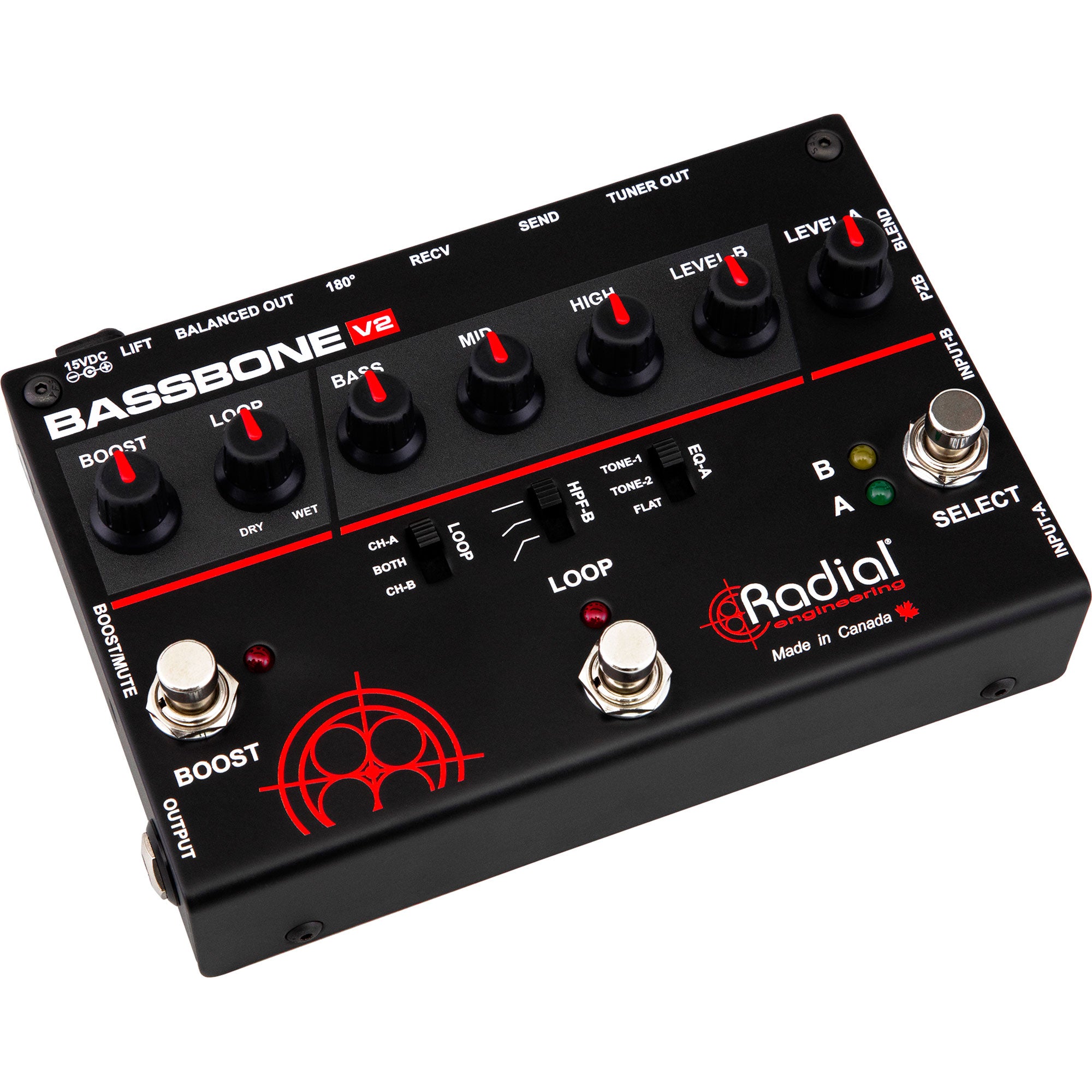 Radial Engineering Tonebone Bassbone V2 Bass Preamp and DI Box