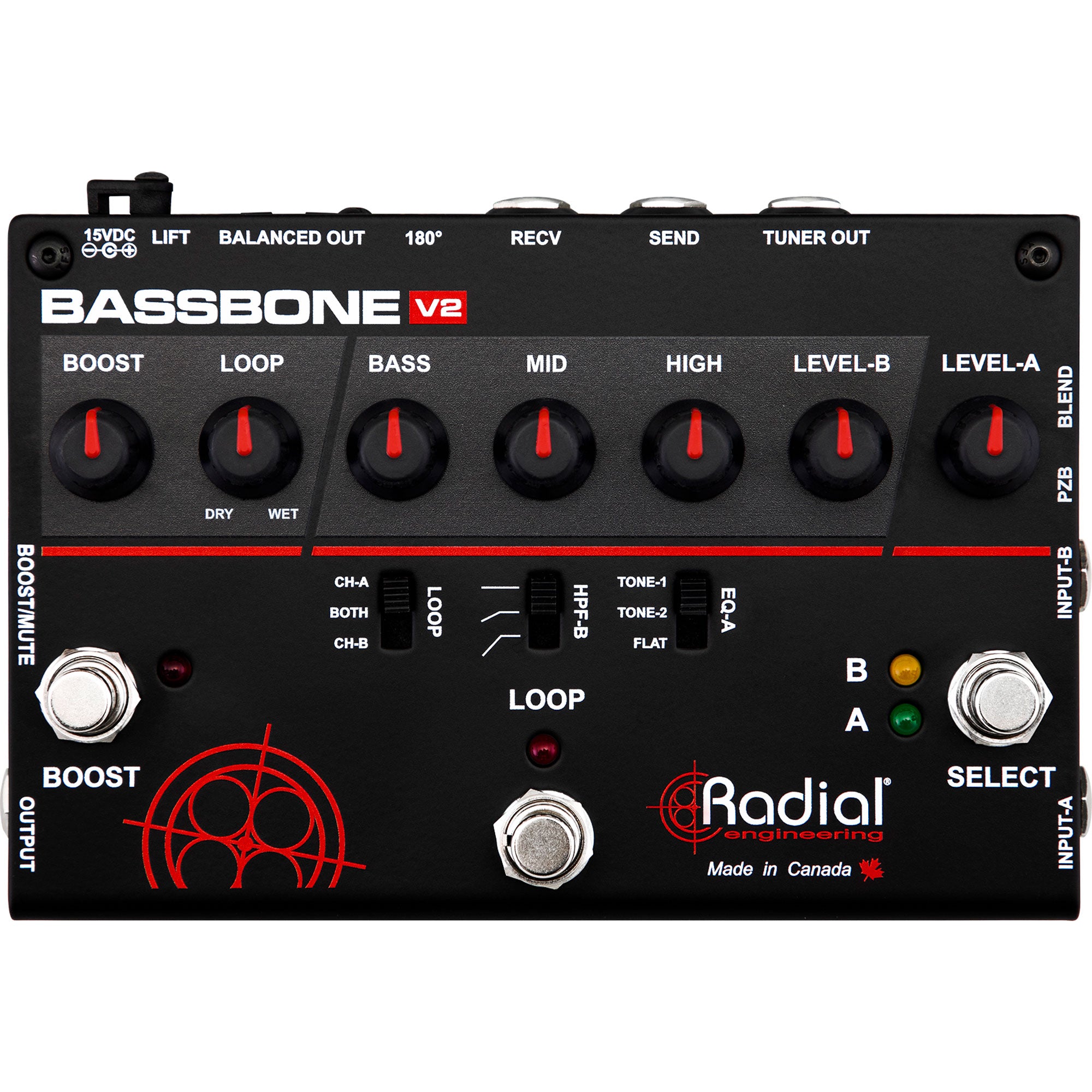 Radial Engineering Tonebone Bassbone V2 Bass Preamp and DI Box