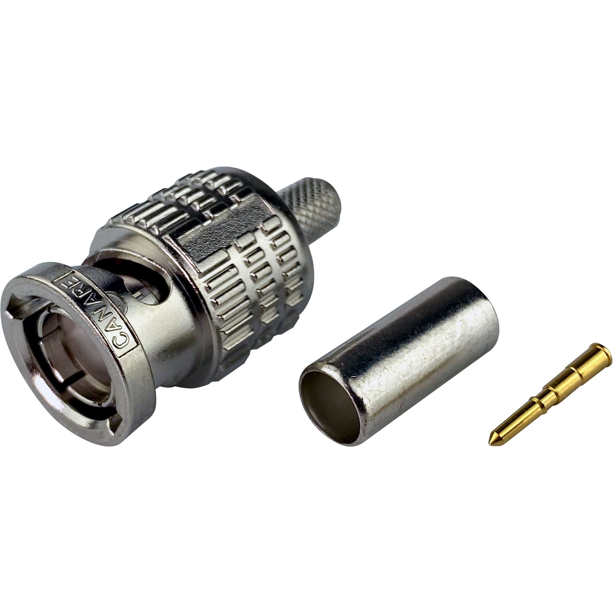 Canare BCP-D55UHD 75-Ohm BNC Male Crimp Connector for L-5.5CUHD Cable, 12G-SDI 4K UHD Capable