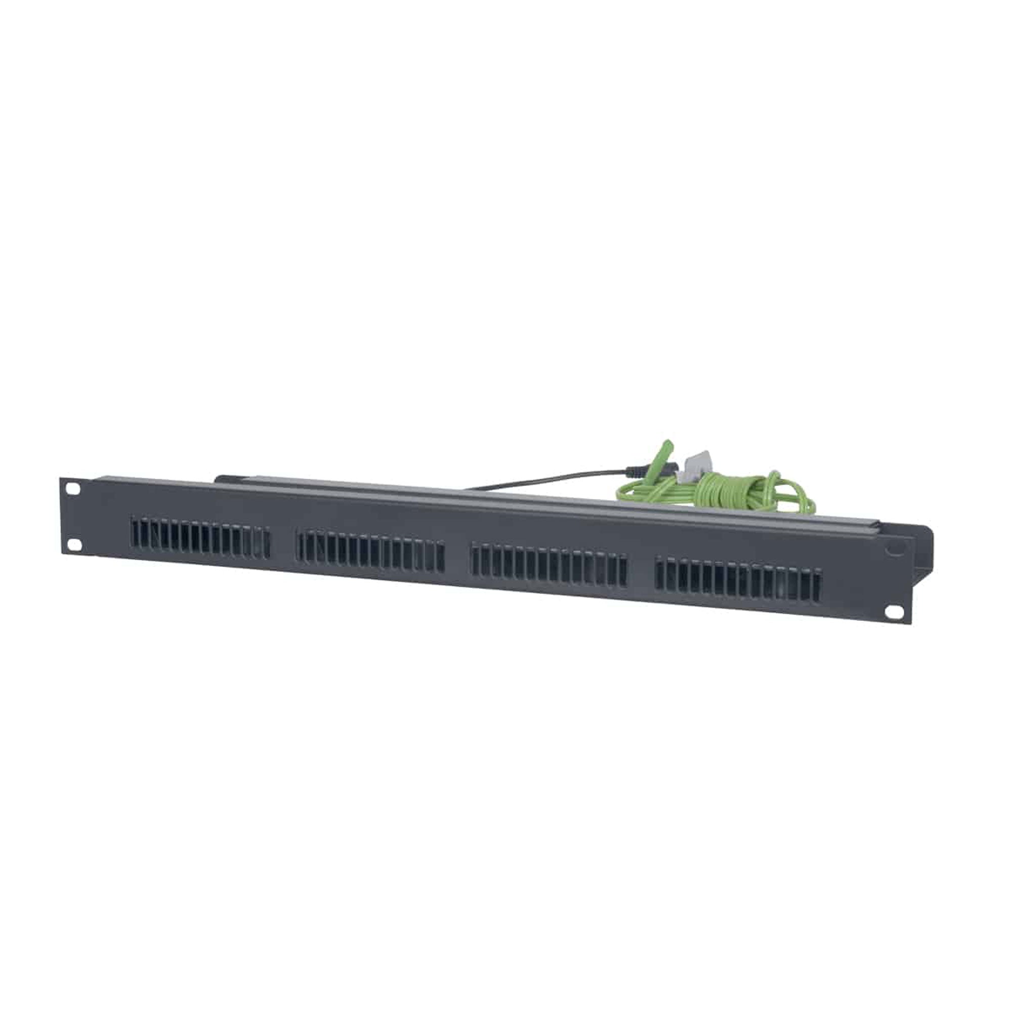 Lowell BDC4-1T Rackmount Panel with Blower Fans (1U, Thermo Cord)