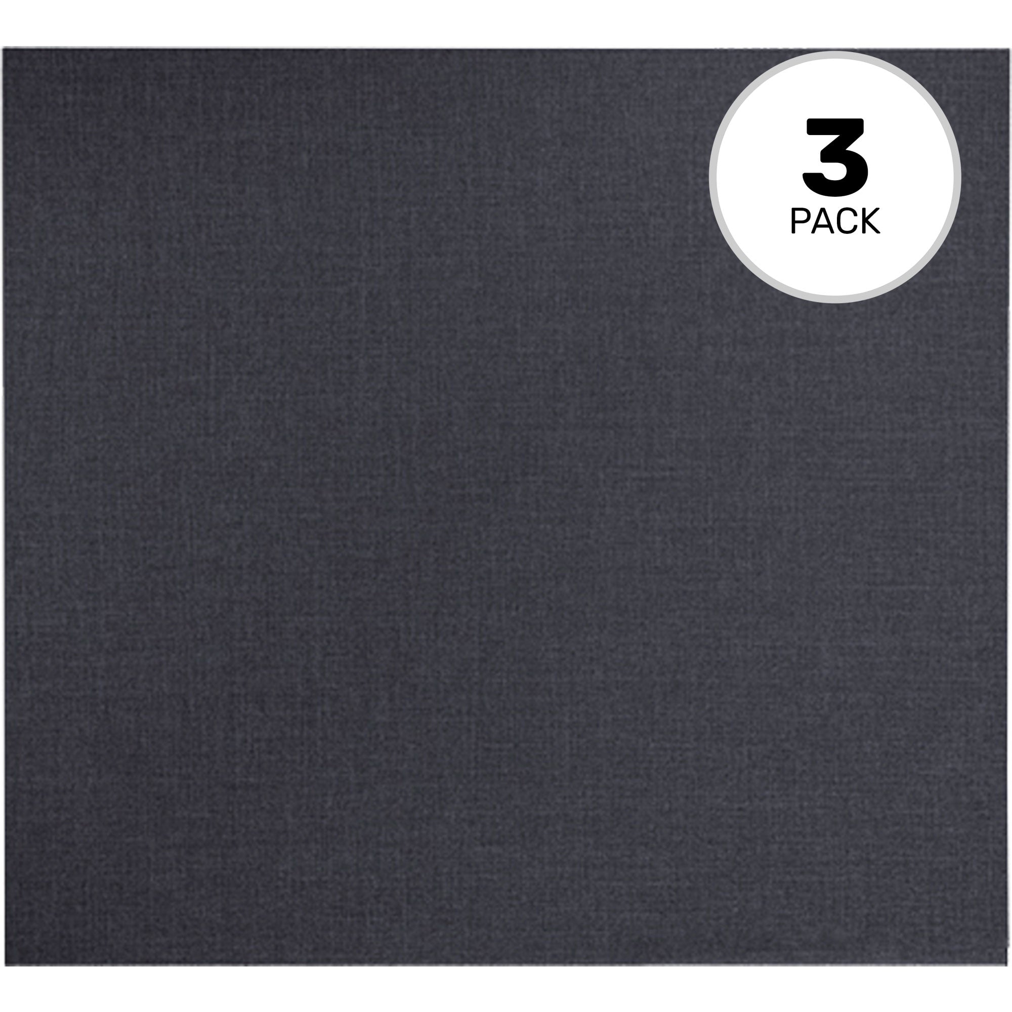 Primacoustic Broadway 2" Broadband 4 x 4 Panels with Square Edge (Black, 3 Pack)