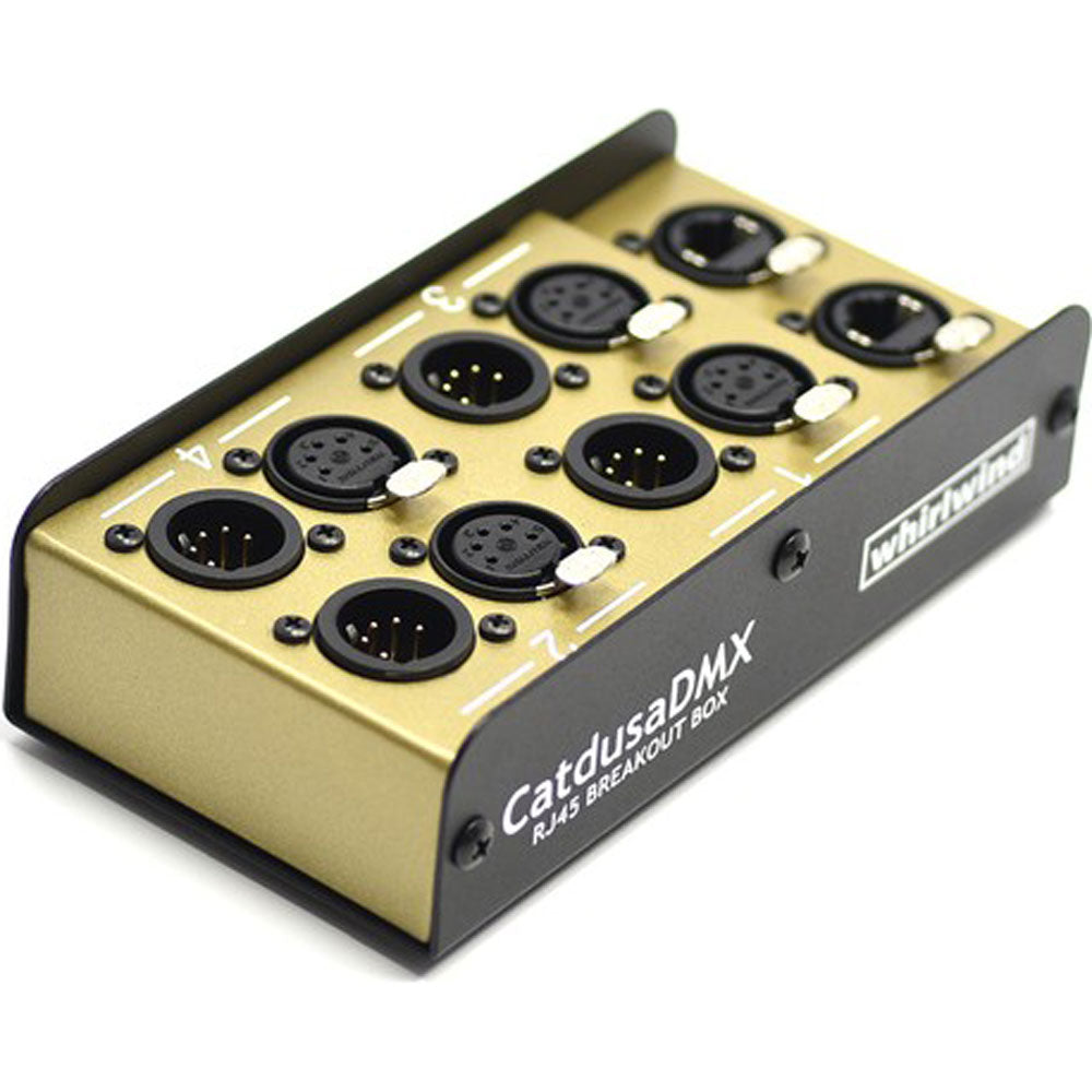 Whirlwind CatdusaDMX RJ45 etherCON to 5-Pin XLR DMX Breakout Box