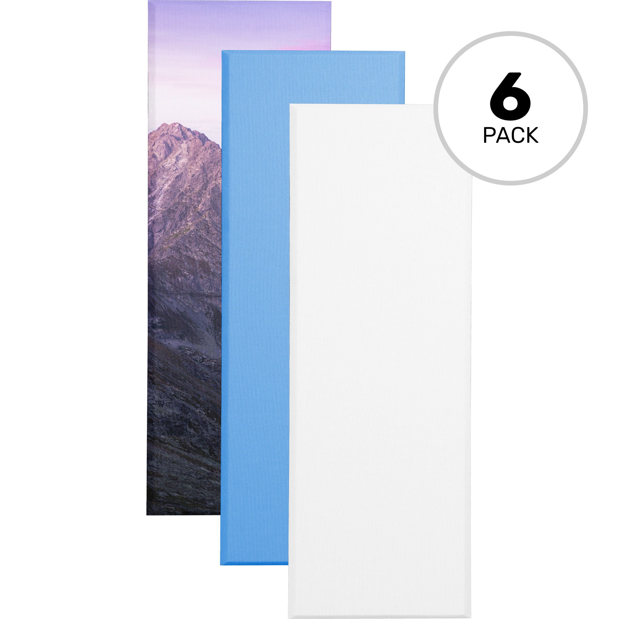 Primacoustic Broadway 2" Broadband Control Column Panels with Beveled Edge (Paintable White, 6 Pack)