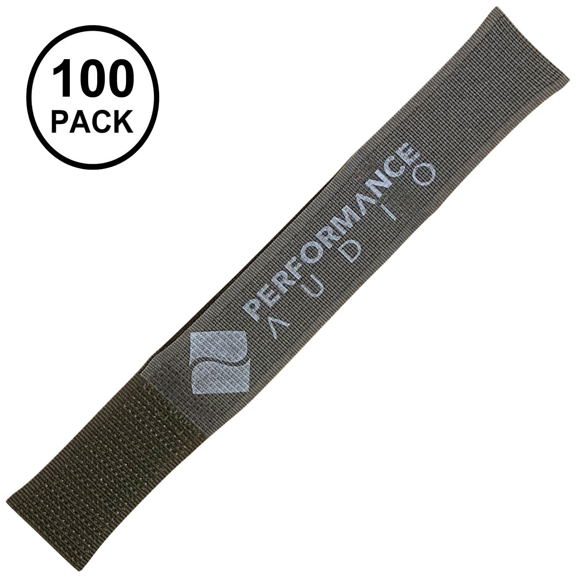 Cord-Lox 205-C Closed Loop Velcro Hook and Loop Cable Ties (3/4" x 5", Grey, 100 Pack)