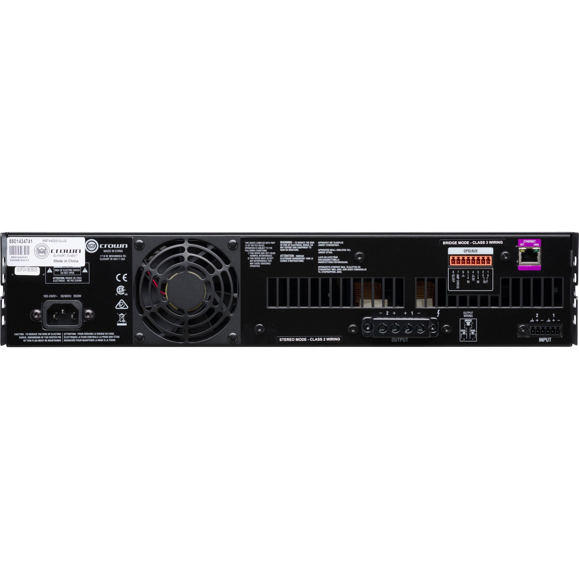 Crown CDi DriveCore 2|1200 2-Channel Power Amplifier (1200W)