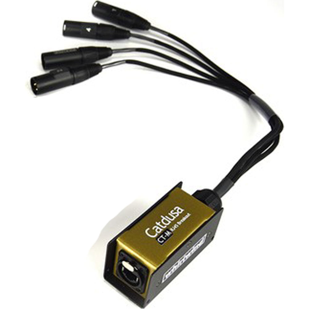 Whirlwind Catdusa CT-M RJ45 etherCON to 4x Male 3-Pin XLR Adapter