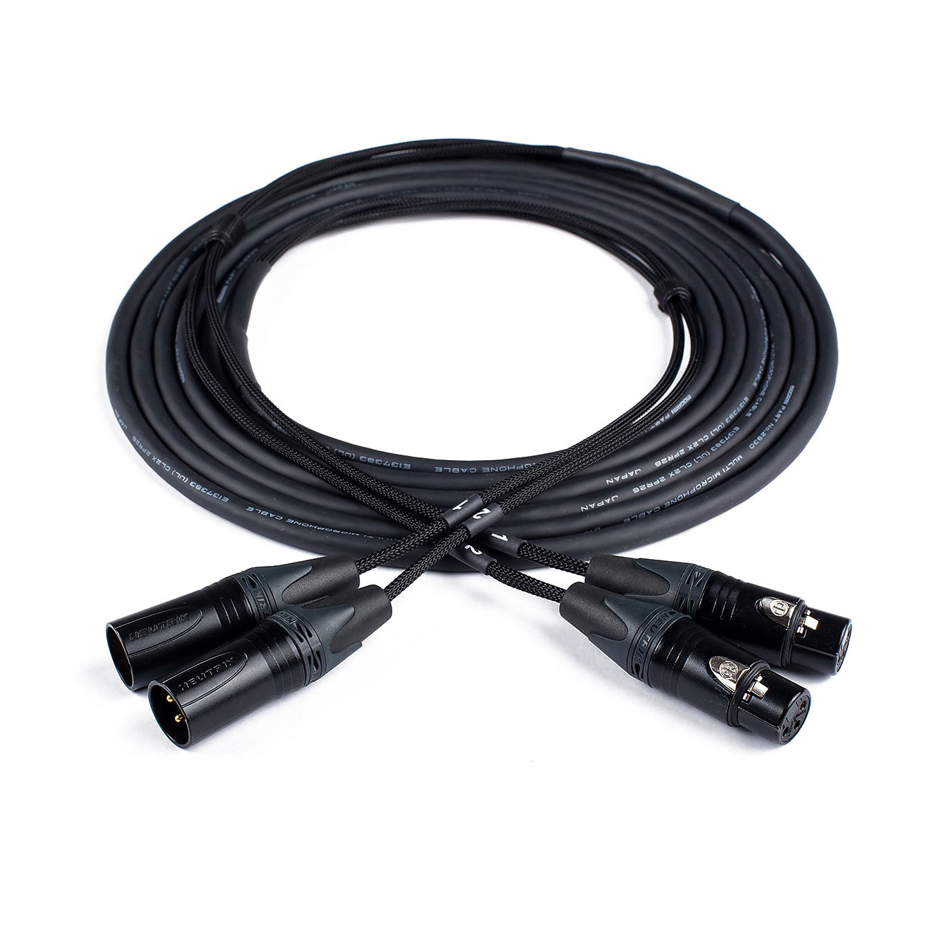 Custom Cables 2-Channel Audio Snake Made from Mogami W2930 & Pro Connectors (XLR to XLR)