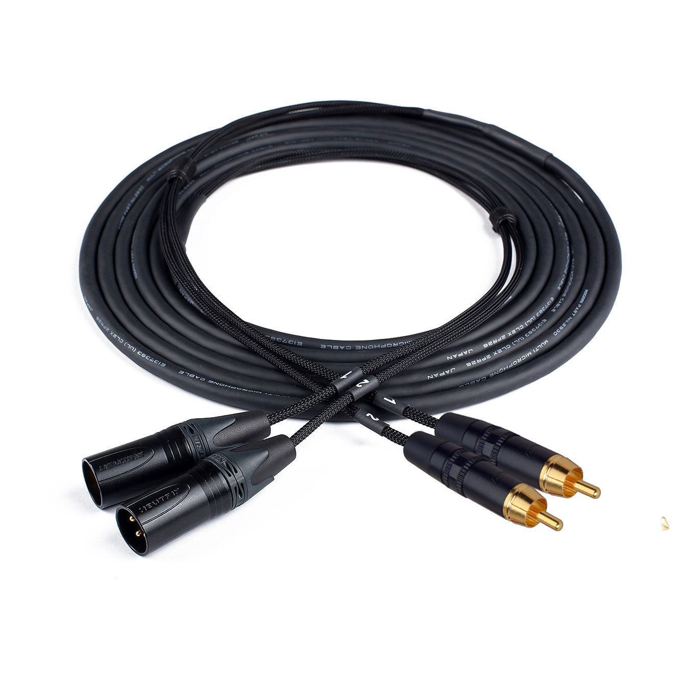 Custom Cables 2-Channel Audio Snake Made from Mogami W2930 & Pro Connectors (XLR to RCA)