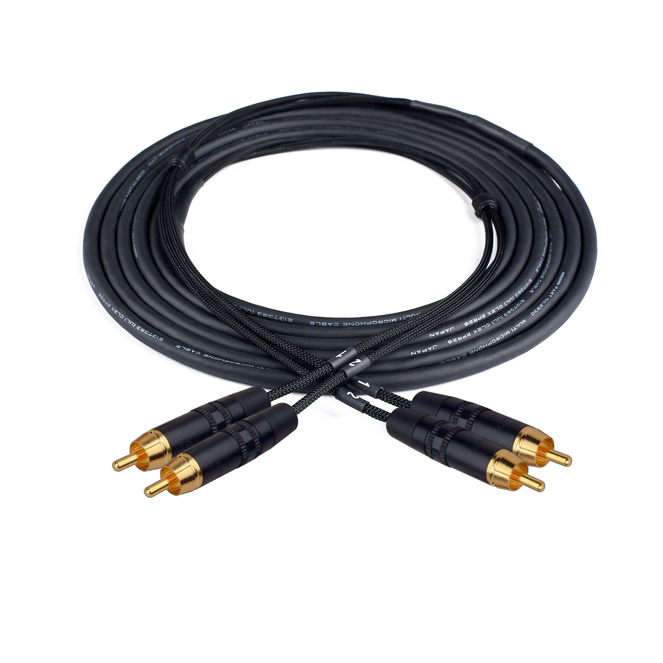 Custom Cables 2-Channel Audio Snake Made from Mogami W2930 & Pro Connectors (RCA to RCA)