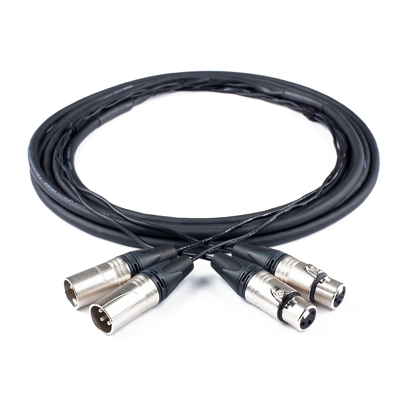 Custom Cables 2-Channel Audio Snake Made from Mogami W2930 & Neutrik Connectors (Config per Channel)