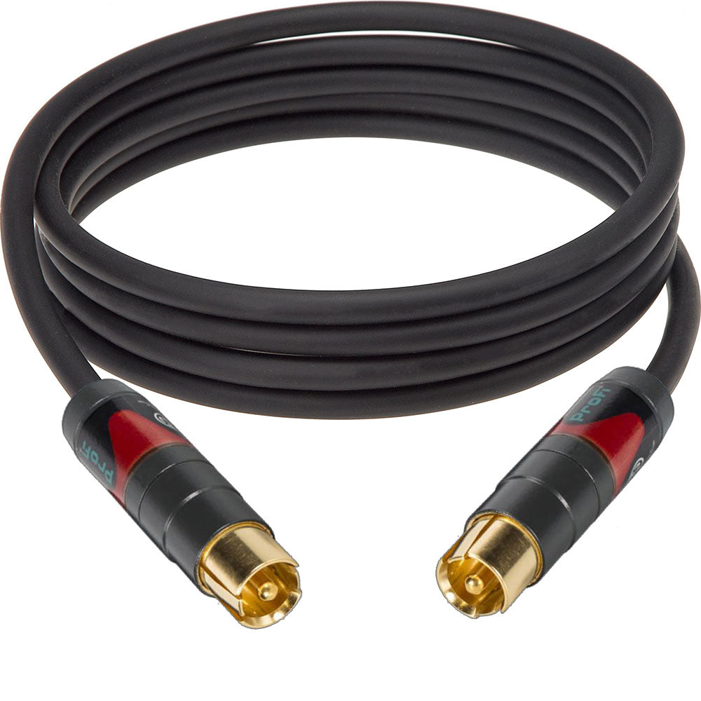 Custom Cables Single RCA-RCA Analog Audio Cable Made from Mogami W2524 & Premium Connectors