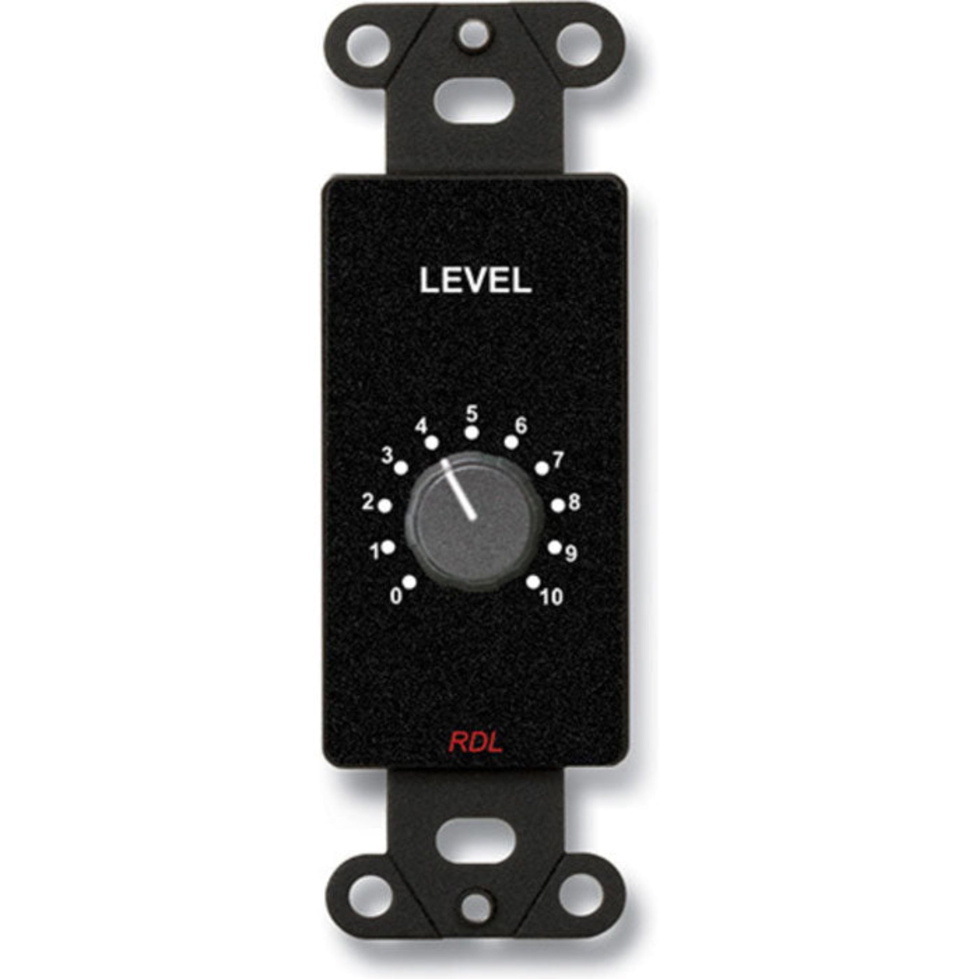 RDL DB-RLC10K Remote Level Control 0 to 10 kOhm on Decora Plate (Black)