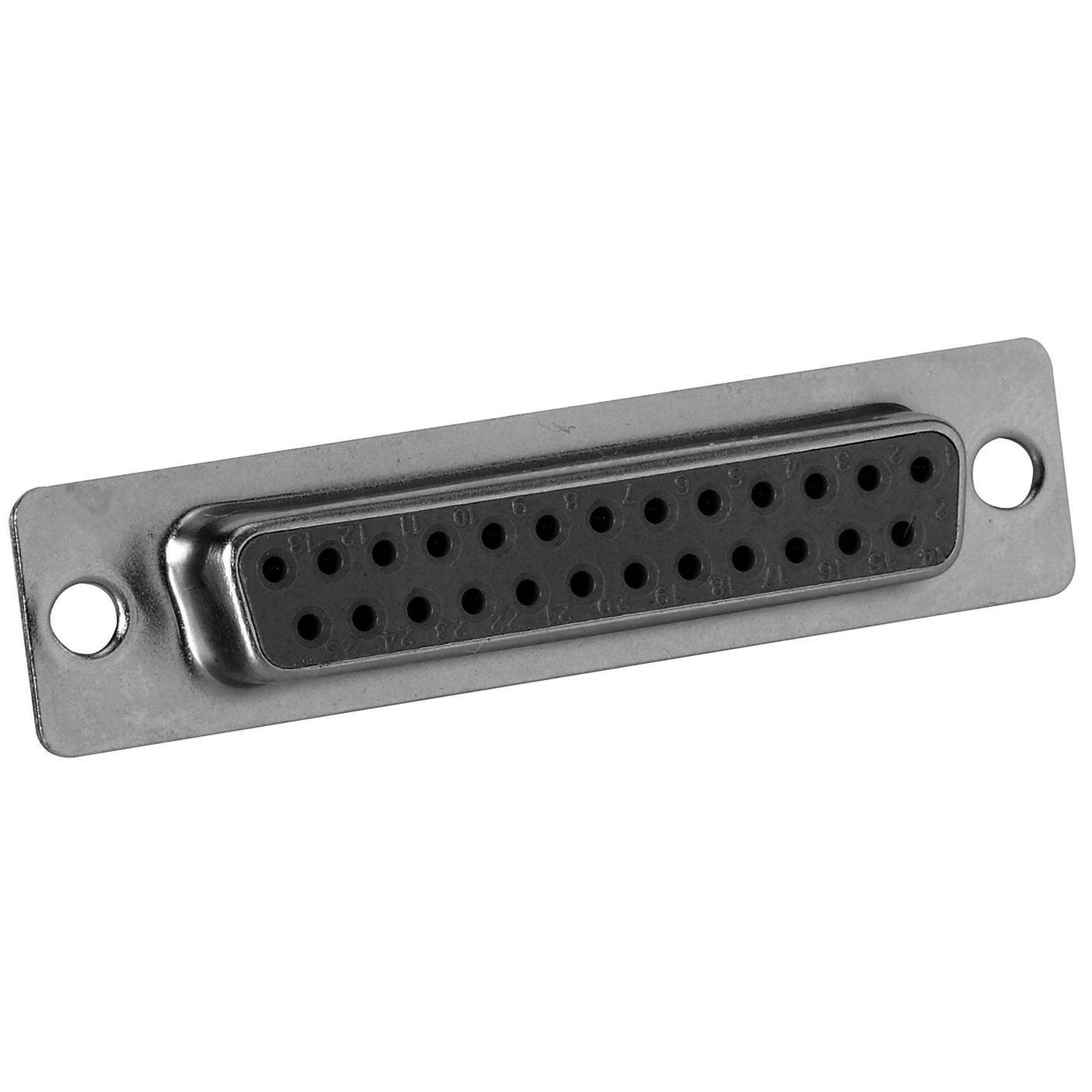 TE Connectivity AMP 156-1325T-E DB25 D-Sub Female Solder Connector Insert (25 Position)