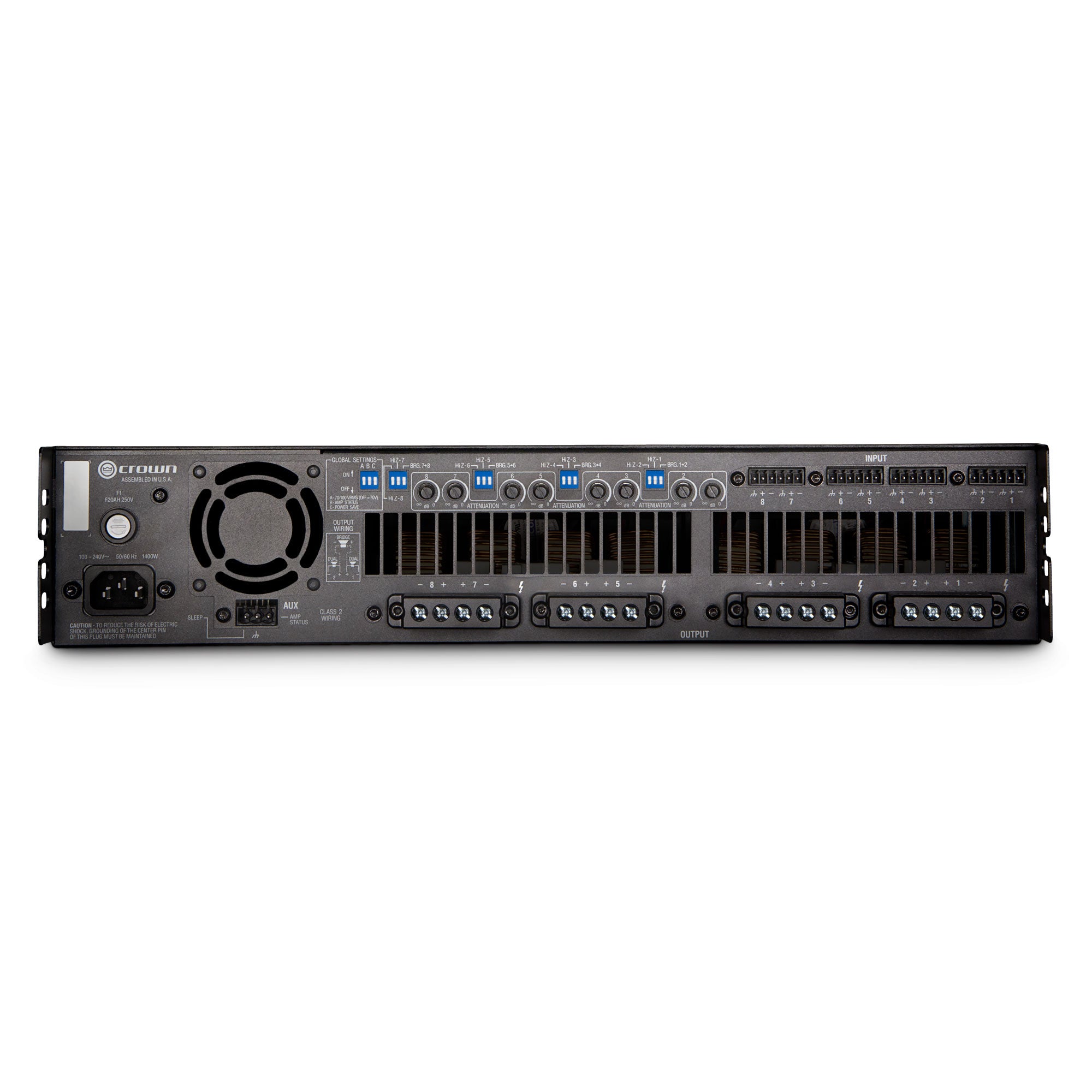 Crown DCi 8|300 DriveCore Install Analog Series 8-Channel Power Amplifier (300W)