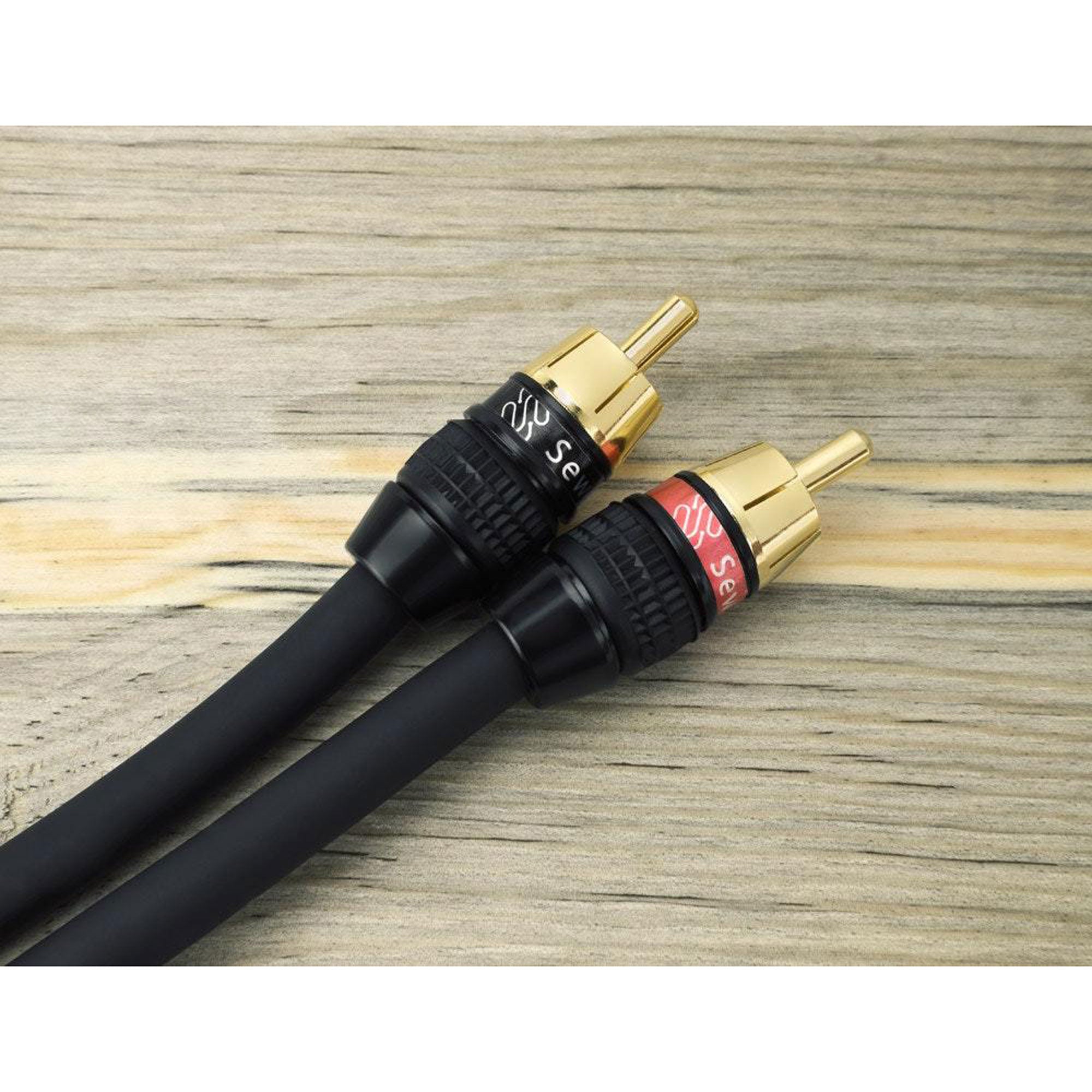 Sewell Deadbolt Gold Plated Compression RCA Plugs Box of 4 Pairs (4 Red & 4 Black)