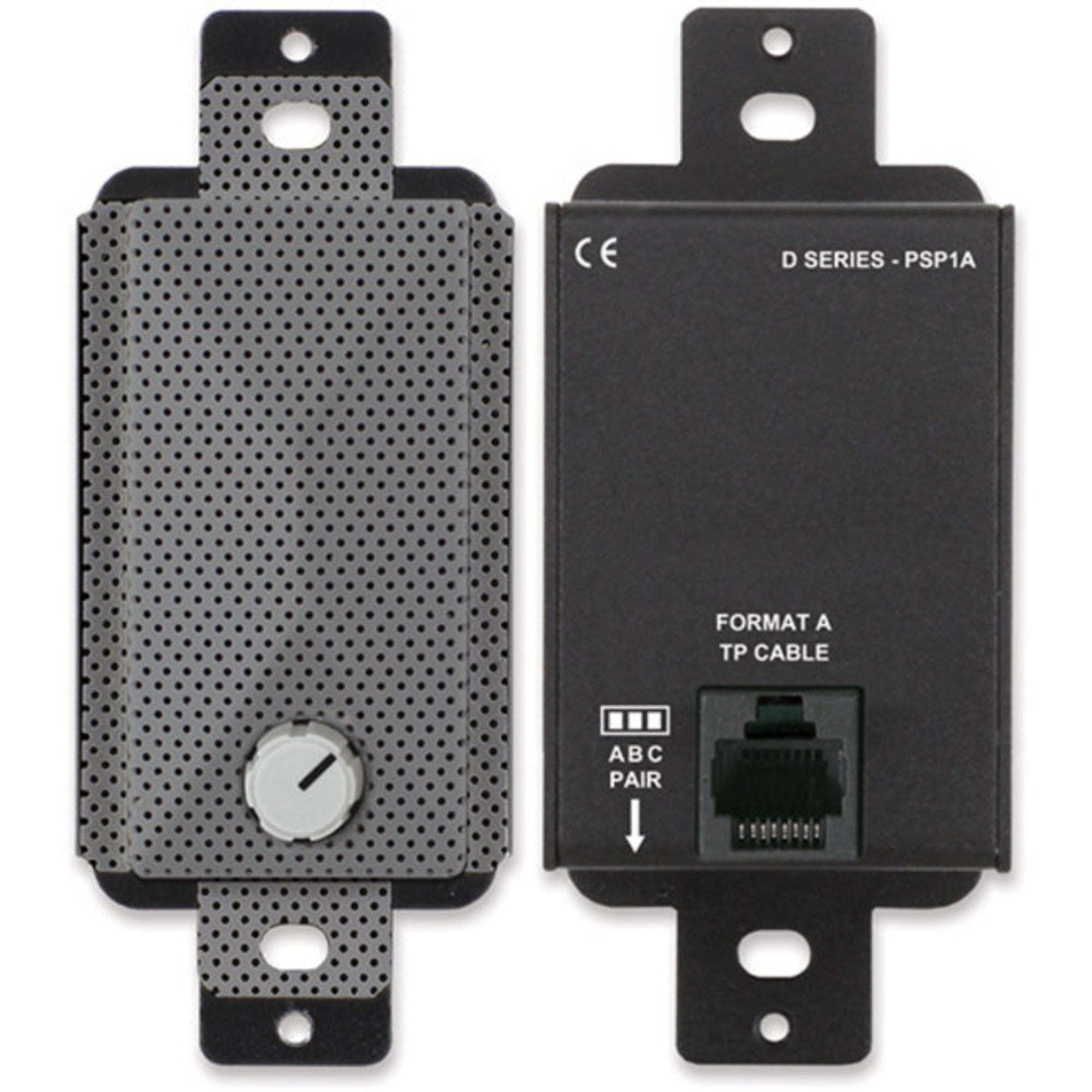 RDL DG-PSP1A Active Loudspeaker on Decora Plate (Grey)