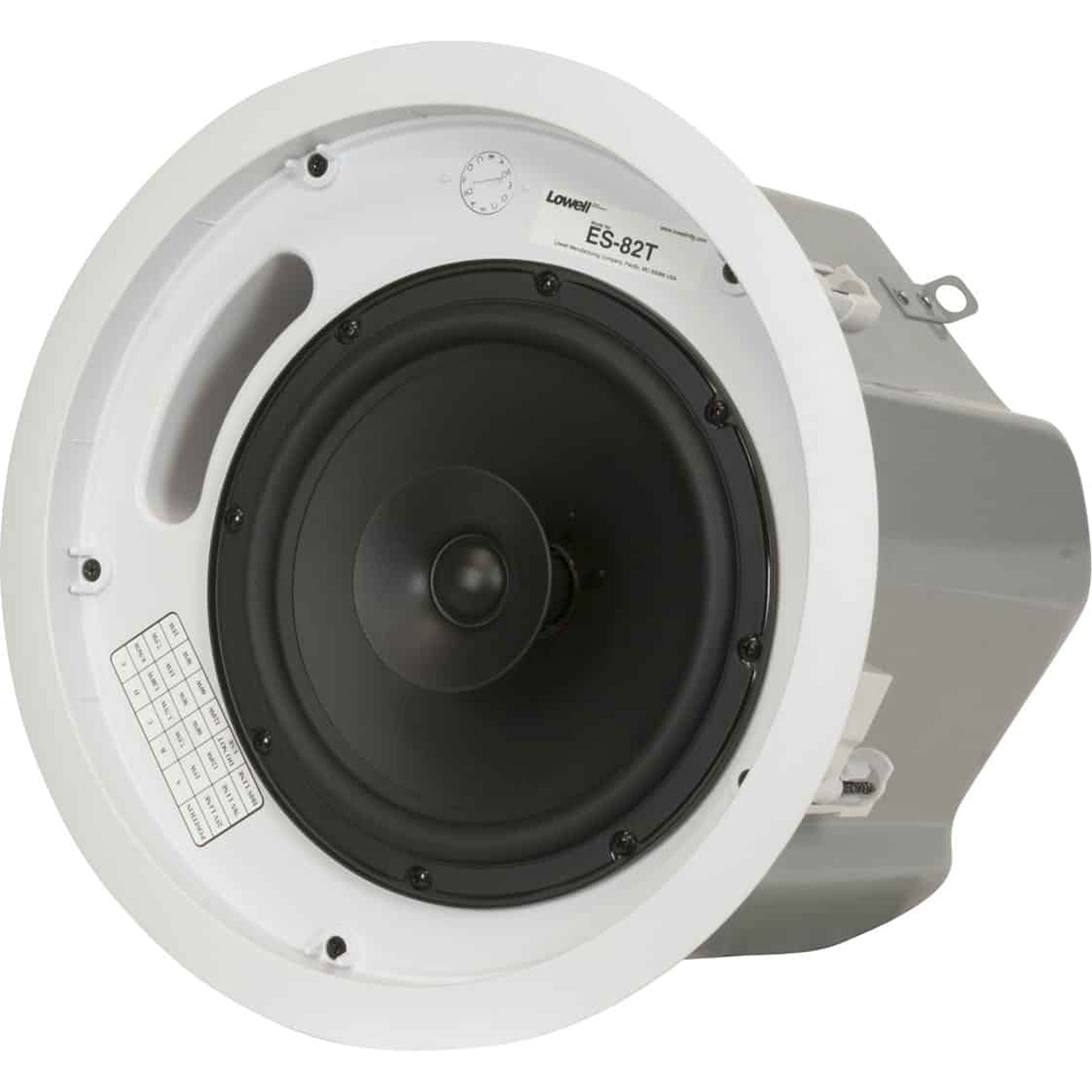 Lowell ES-82T In-Ceiling Coaxial Speaker (8", 2 Pack)