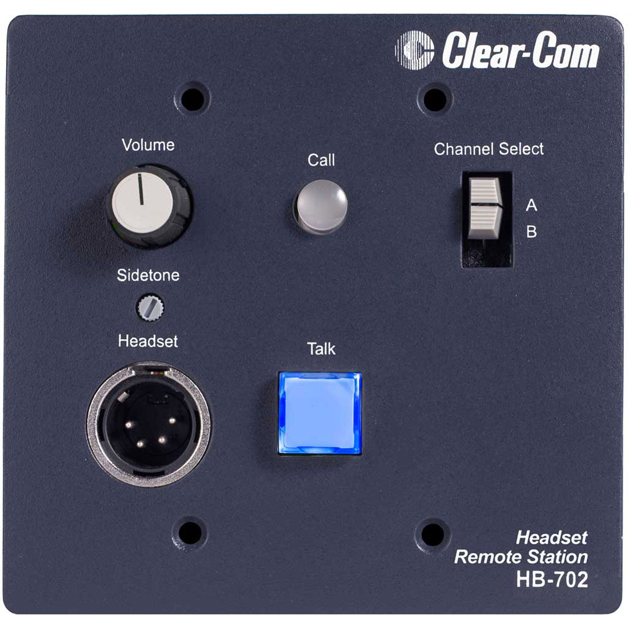 Clear-Com HB-702 2-Channel Flush-Mount Headset Station