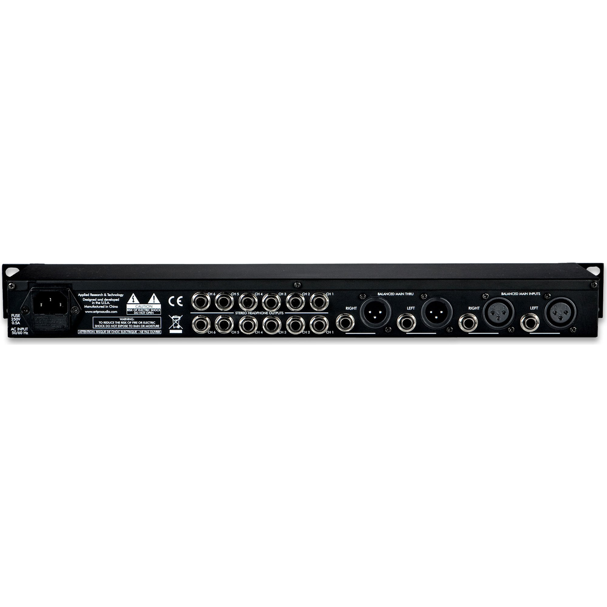 ART HeadAMP 6 Rackmount 6-Channel Stereo Headphone Amplifier