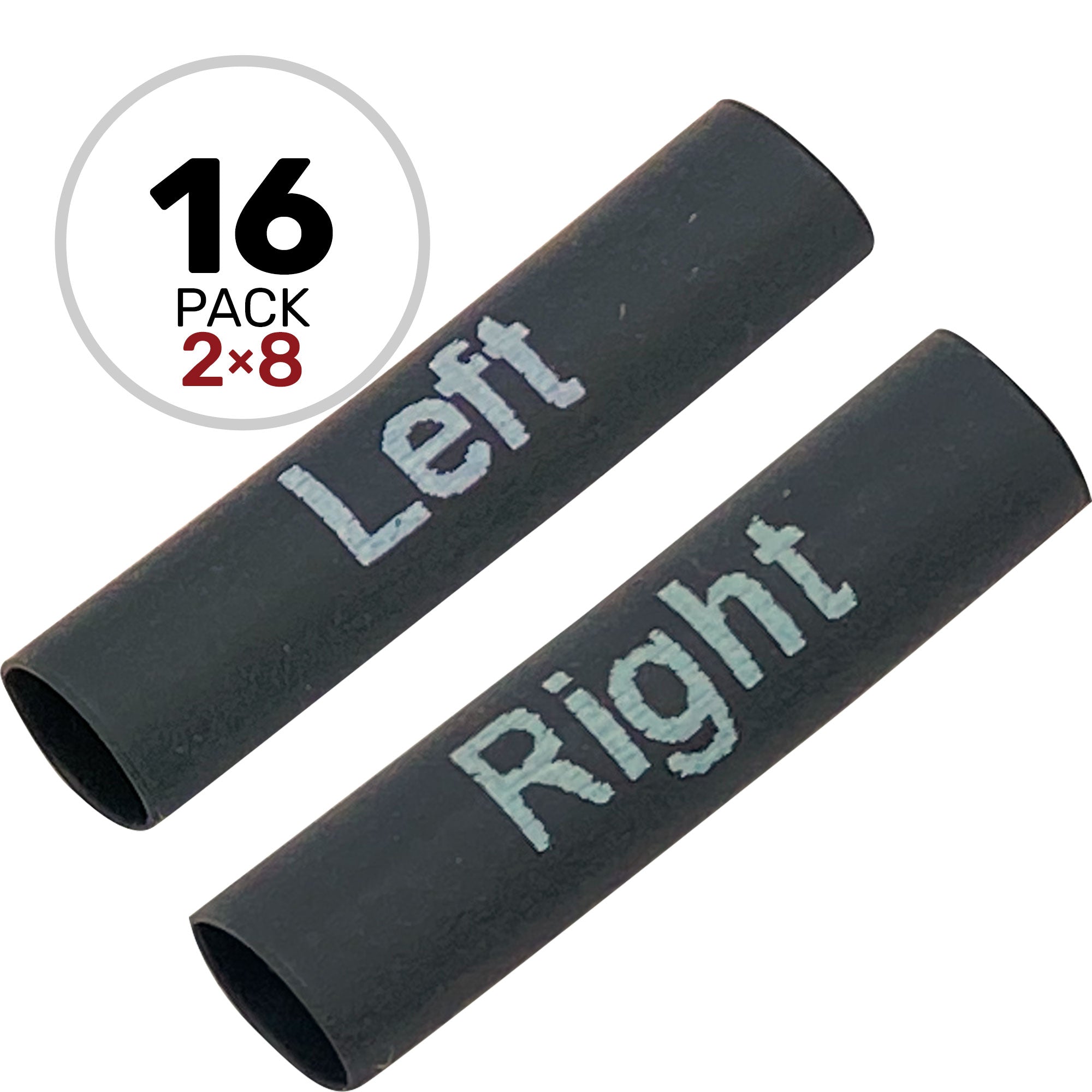 Performance Audio 2:1 3/16" Heat Shrink Stereo Channels Wire Marker Set (Left & Right, 8 of Each) Image 1