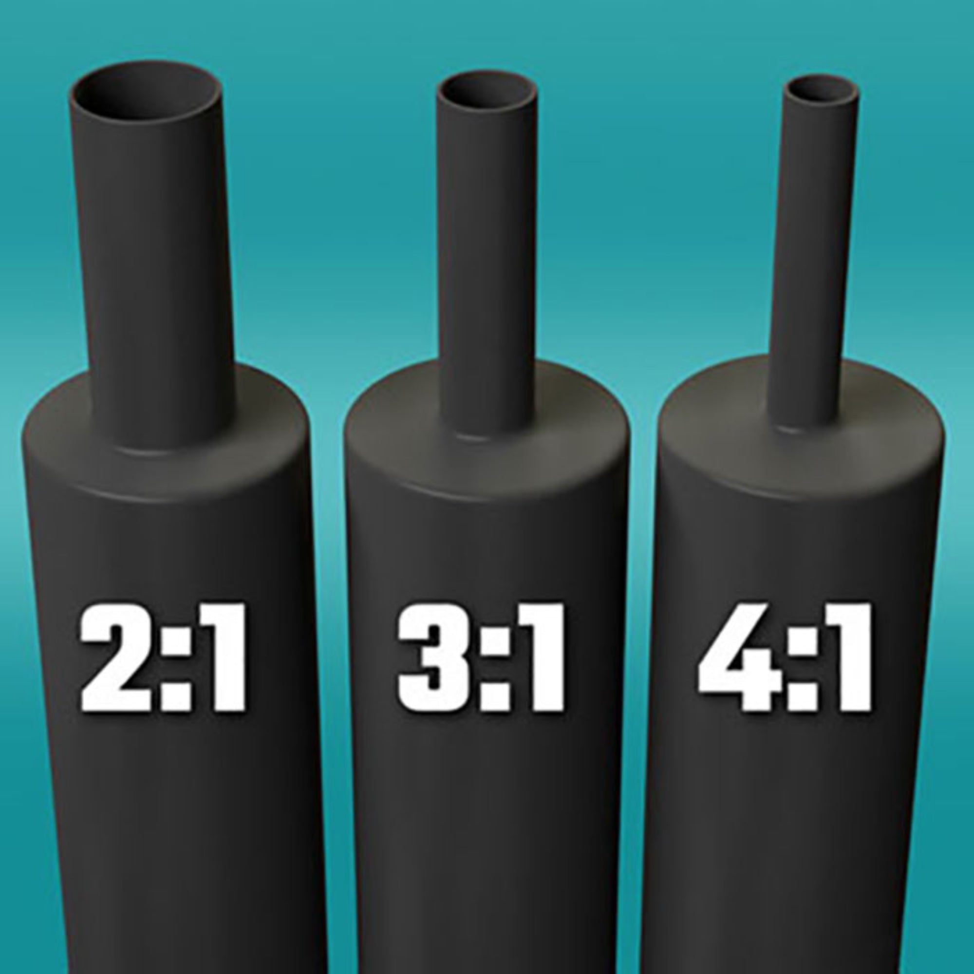 Sumitomo Sumitube B2 1-1/4" Flexible Polyolefin 2:1 Heat Shrink Tubing - Black (By the Foot) Image 2
