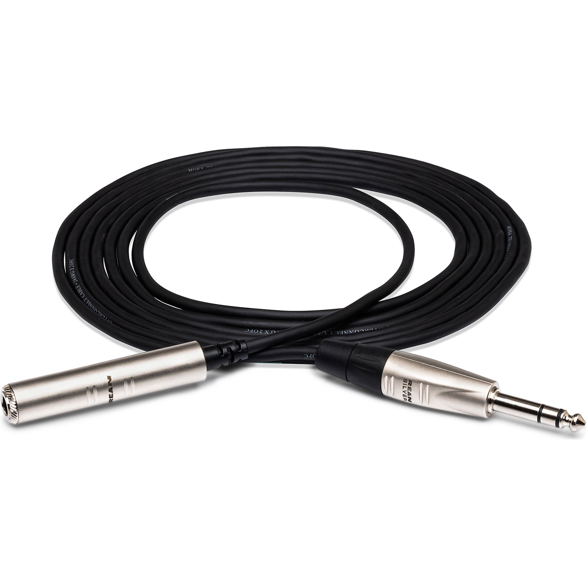 Hosa HXSS-025 REAN 1/4" TRS Male to 1/4" TRS Female Pro Headphone Extension Cable (25')