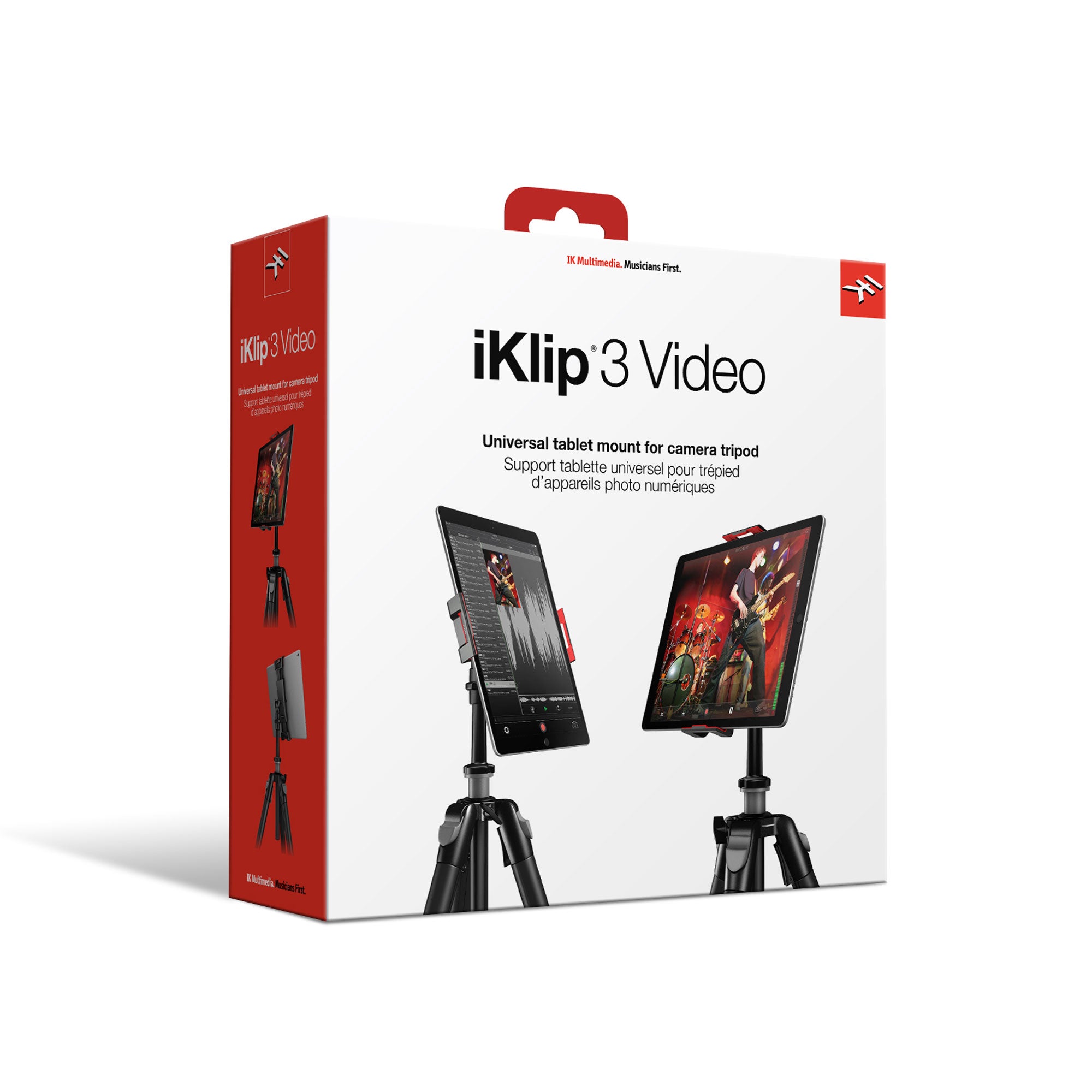 IK Multimedia iKlip 3 Video Universal Camera Stand Tripod Mount for iPad and Tablets