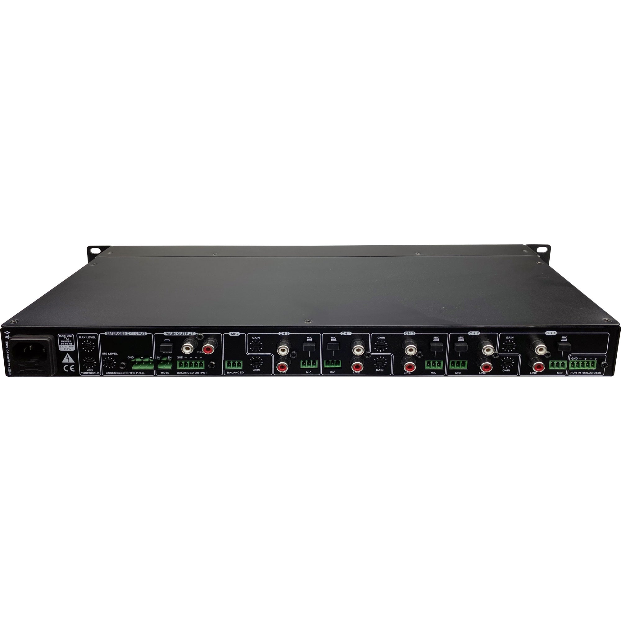 Cloud MX155 7-Channel Mic/Line Pre-Amp Mixer (1U)