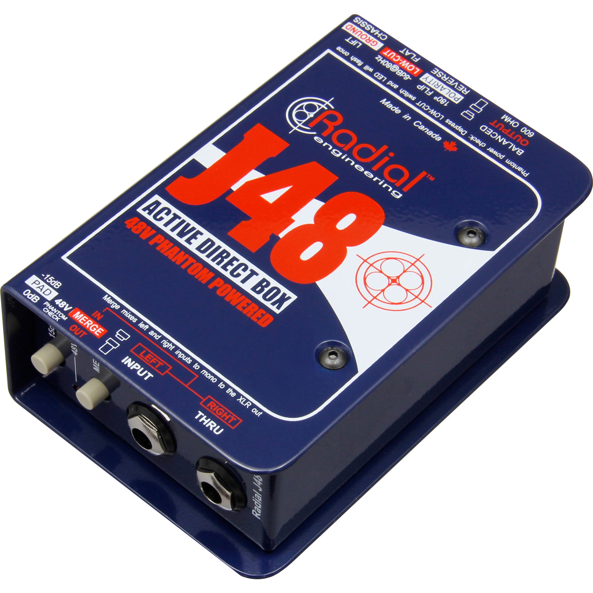 Radial Engineering J48 Single Channel Phantom Powered Active Direct Box
