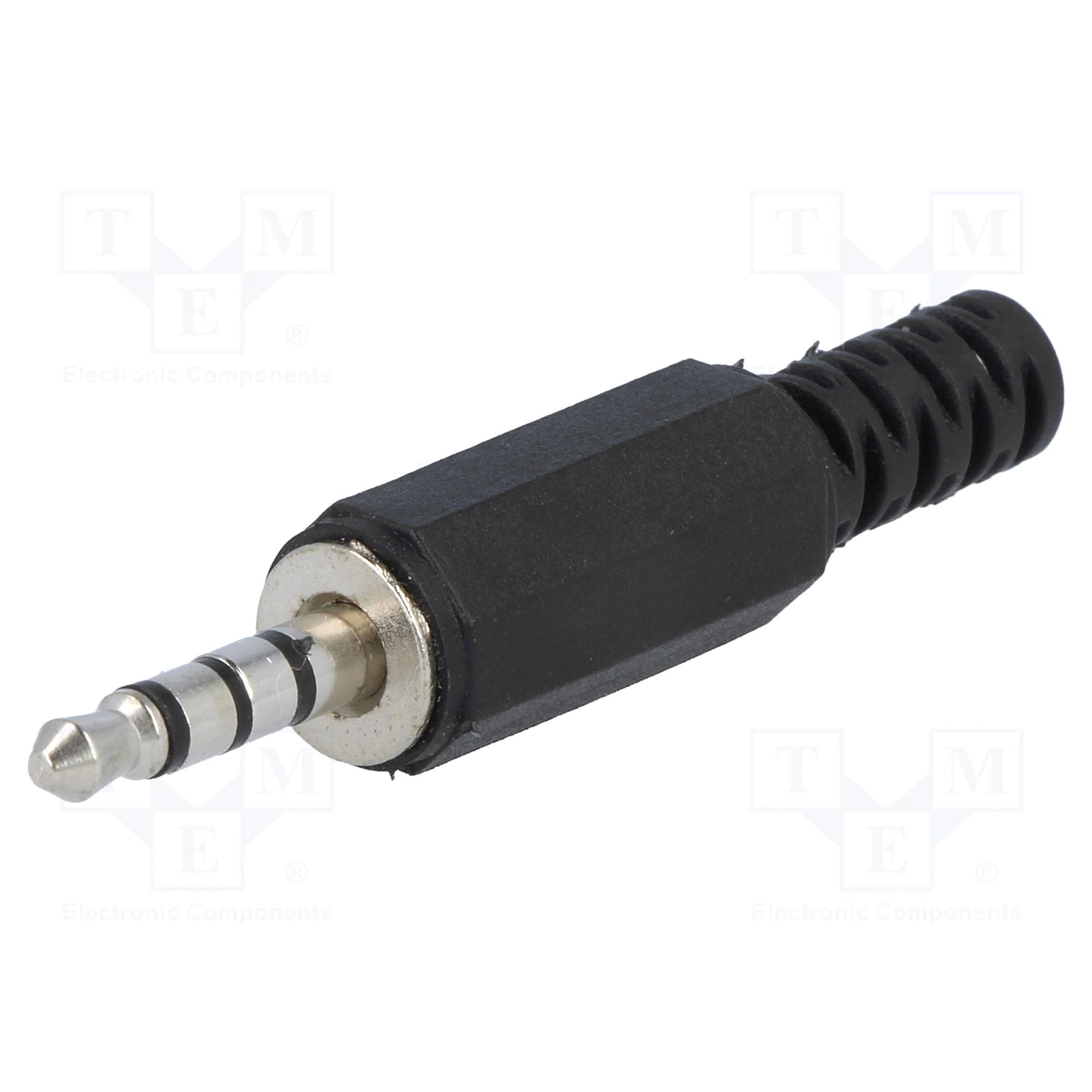 Performance Audio In-Line 3.5mm (1/8") TRRS 4-Pole Male Plug (Black Plastic, 25 Pack)
