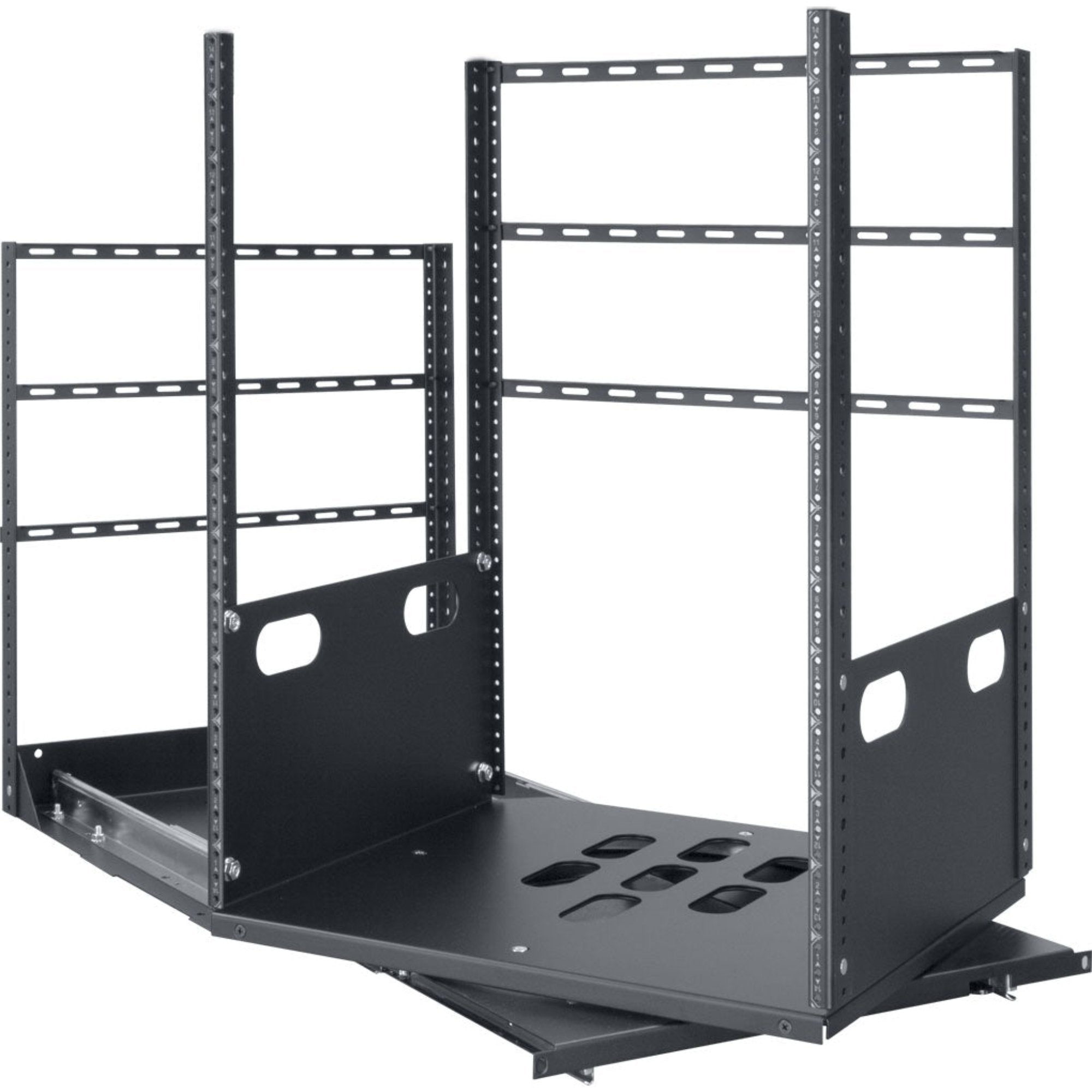 Lowell LPTR2-1419 Pull & Turn Rack with 2-Slides (14U, 19")