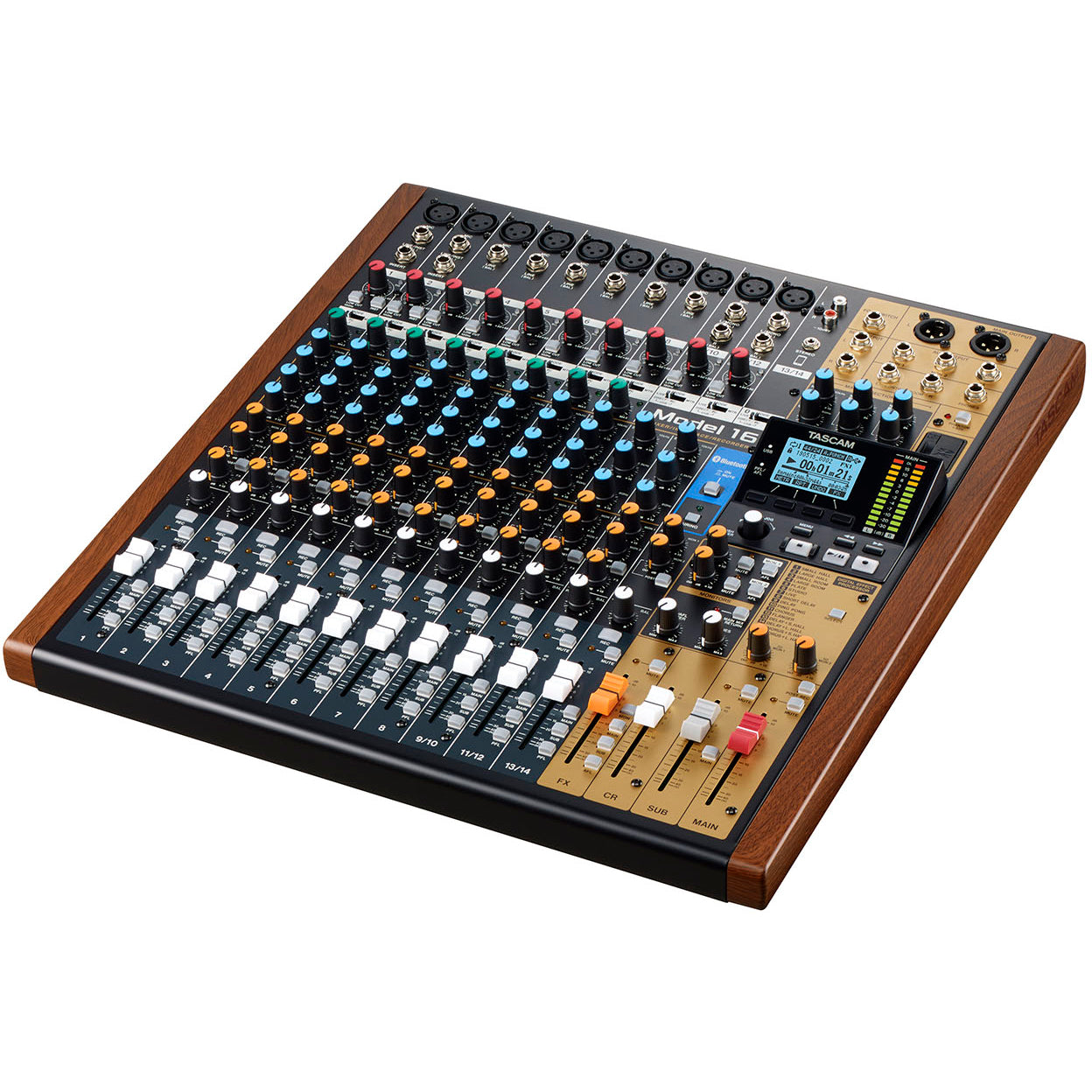 Tascam Model 16 Hybrid 14-Channel Mixer, Multitrack Recorder and USB Audio Interface
