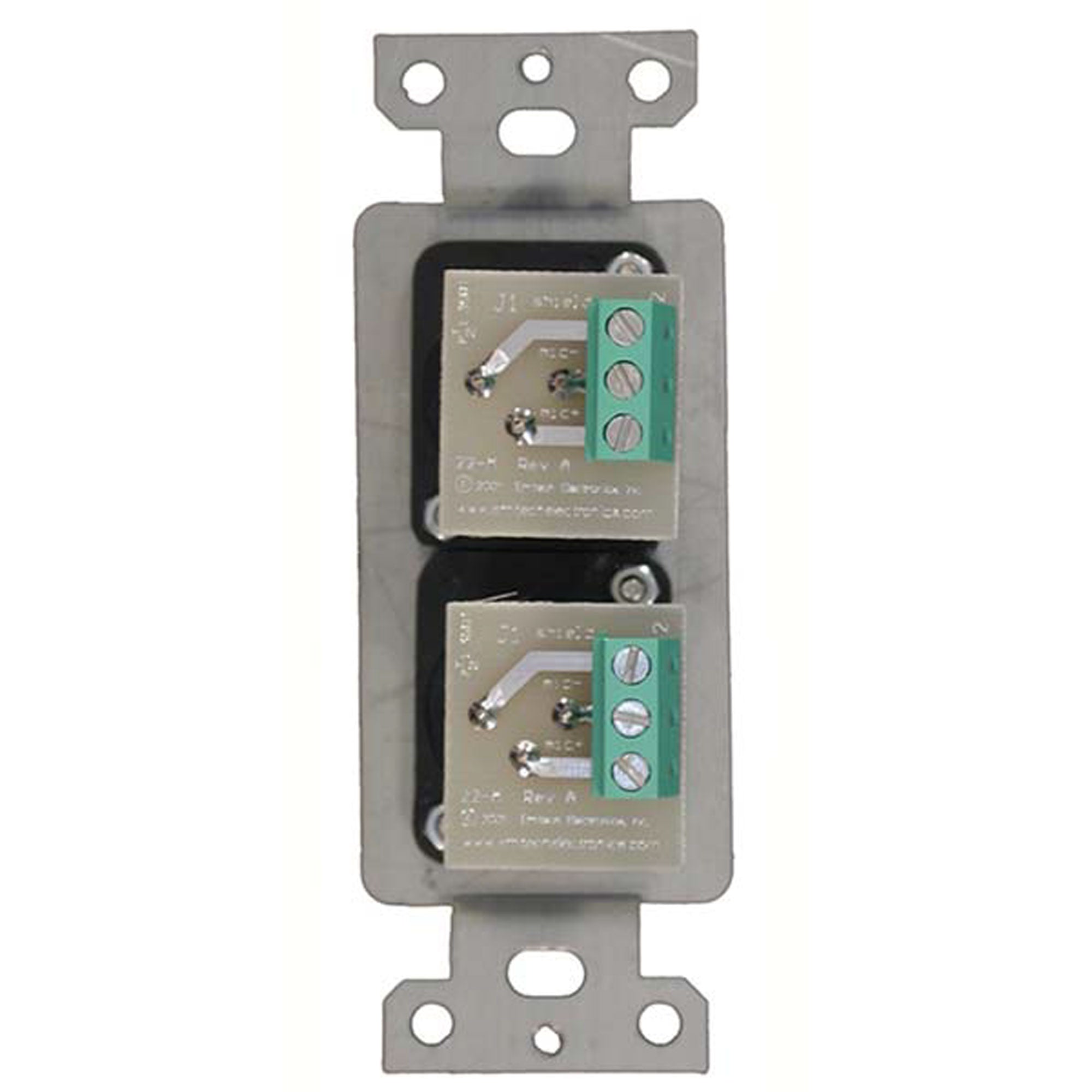 Emtech MSC-D Dual Female 3-Pin XLR Microphone Jacks (Metal)