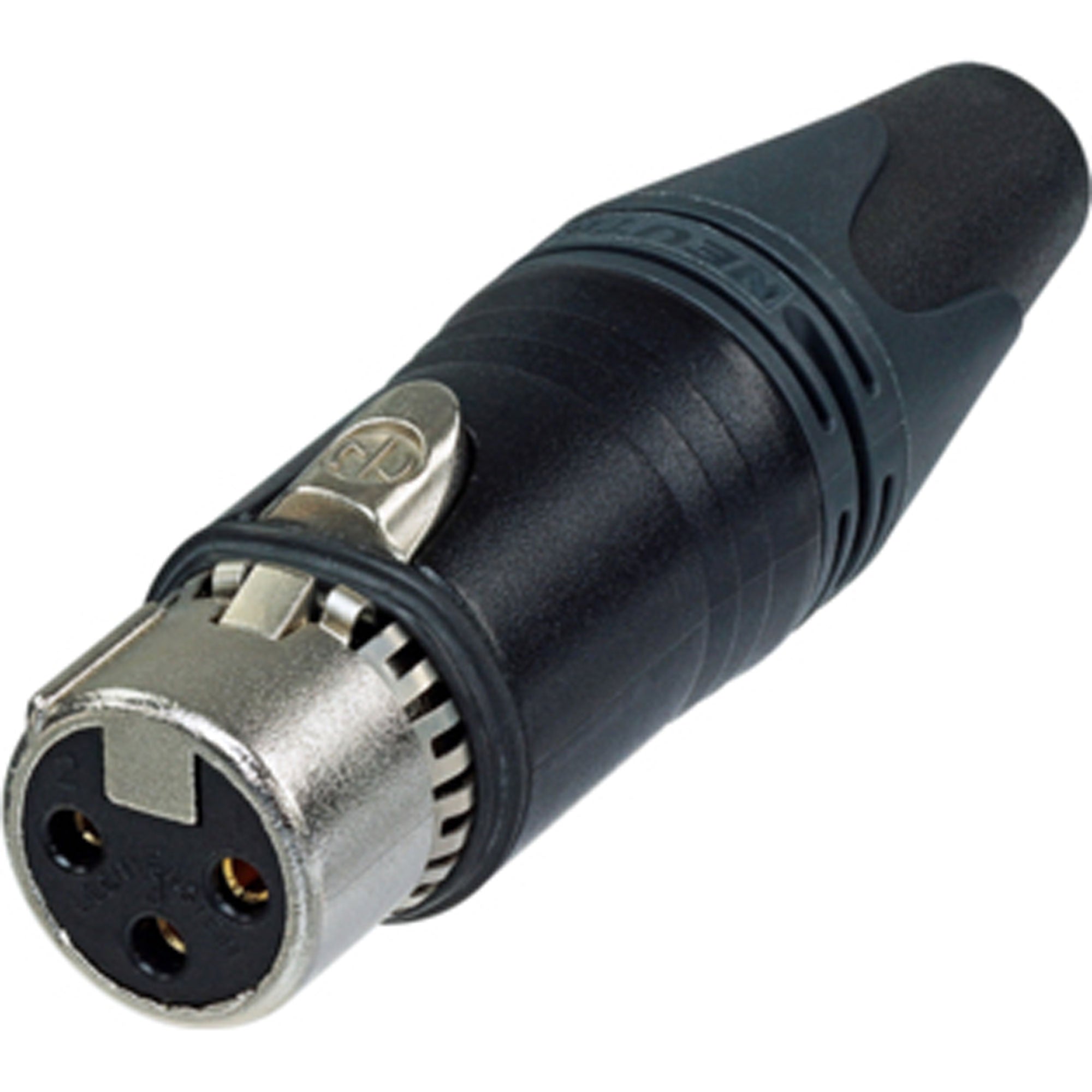Neutrik NC3FXX-EMC-B RFI/EMI Protected Female 3-Pin XLR Cable Connector (Black/Gold, Box of 100)