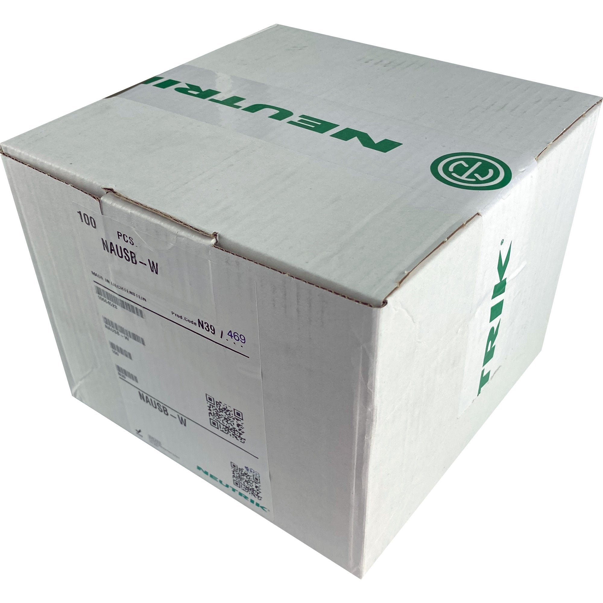 Neutrik NAUSB-W Reversible USB 2.0 Type-A to Type-B Gender Changer (Nickel, Box of 100)