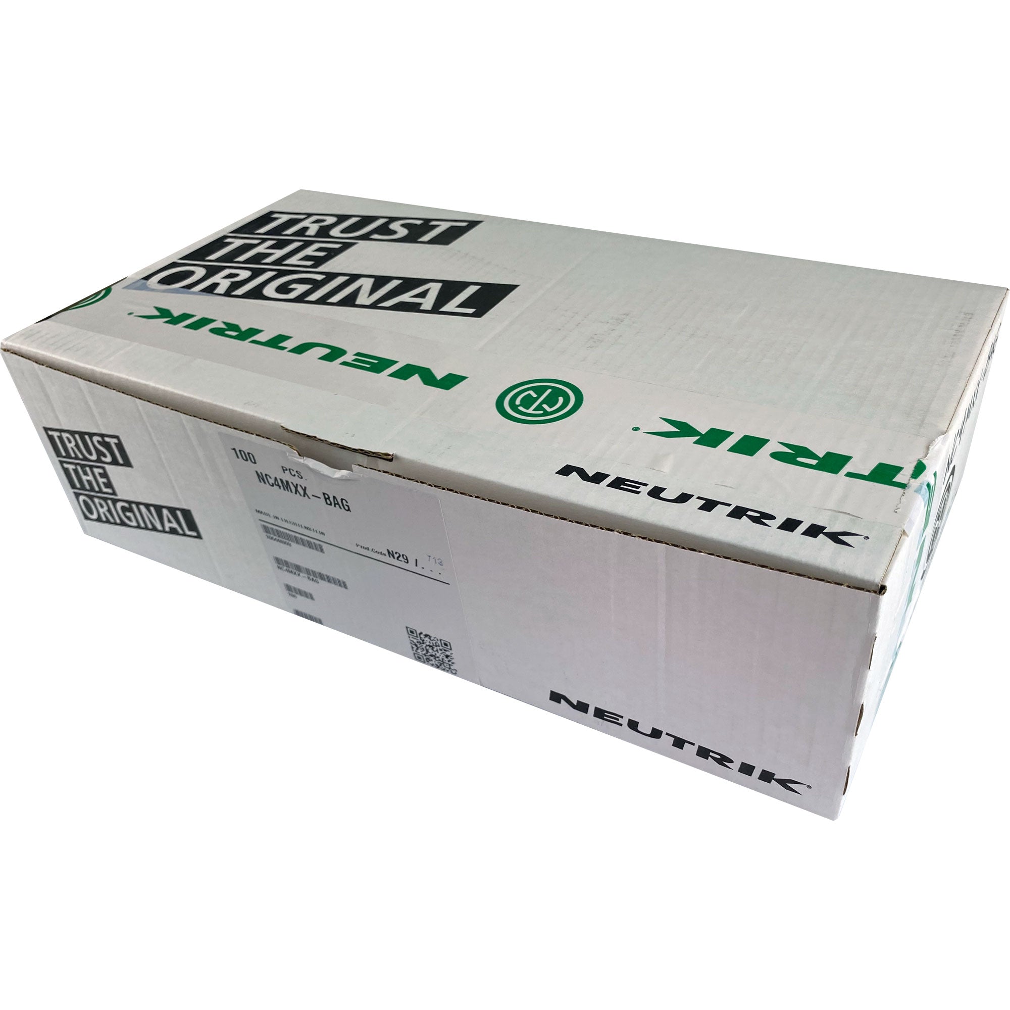 Neutrik NC4MXX-BAG Male 4-Pin XLR Cable Connector (Black/Silver, Box of 100)