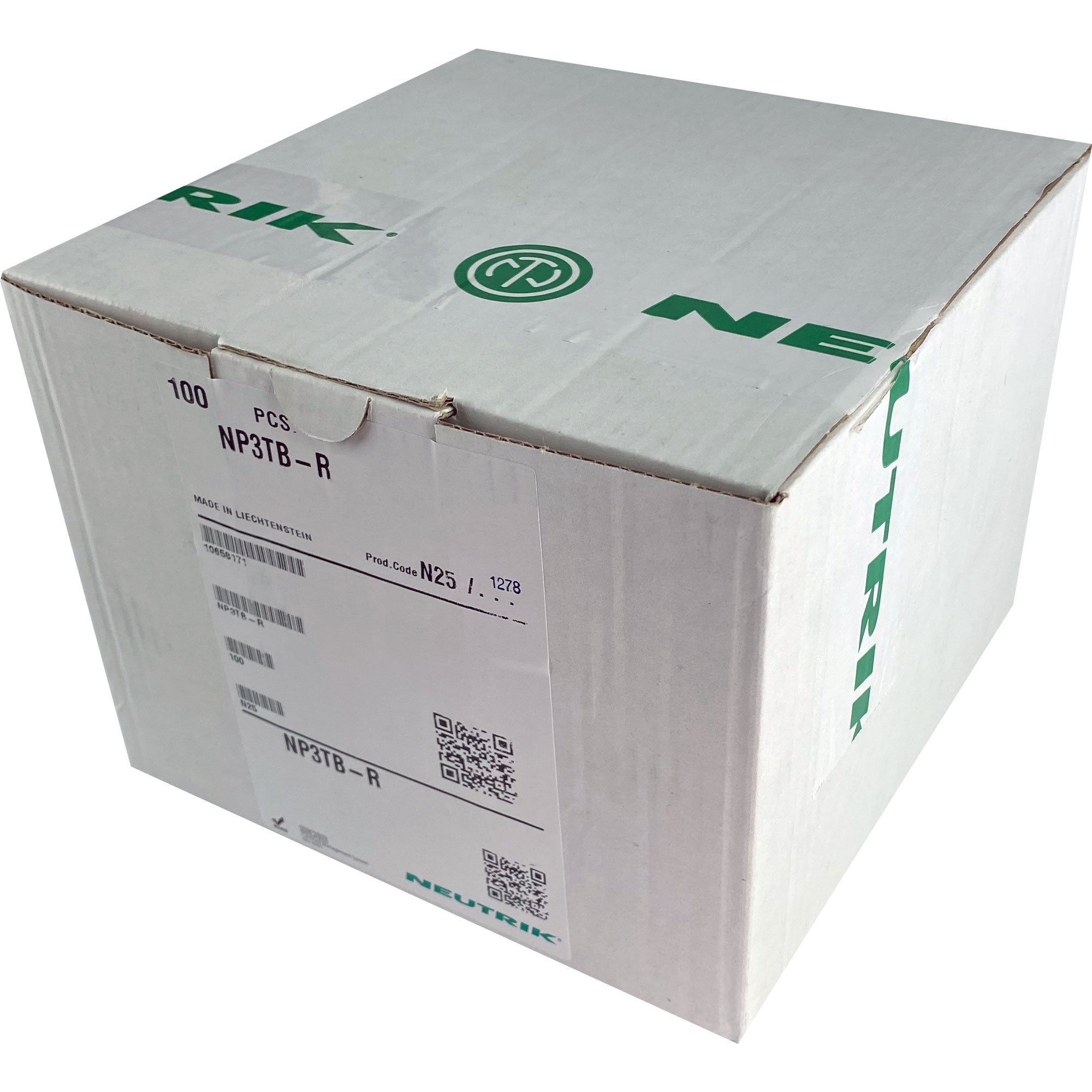 Neutrik NP3TB-R Professional 1/4" B-Gauge BPO 316 Mil-Spec Plug (Red/Silver, Box of 100)