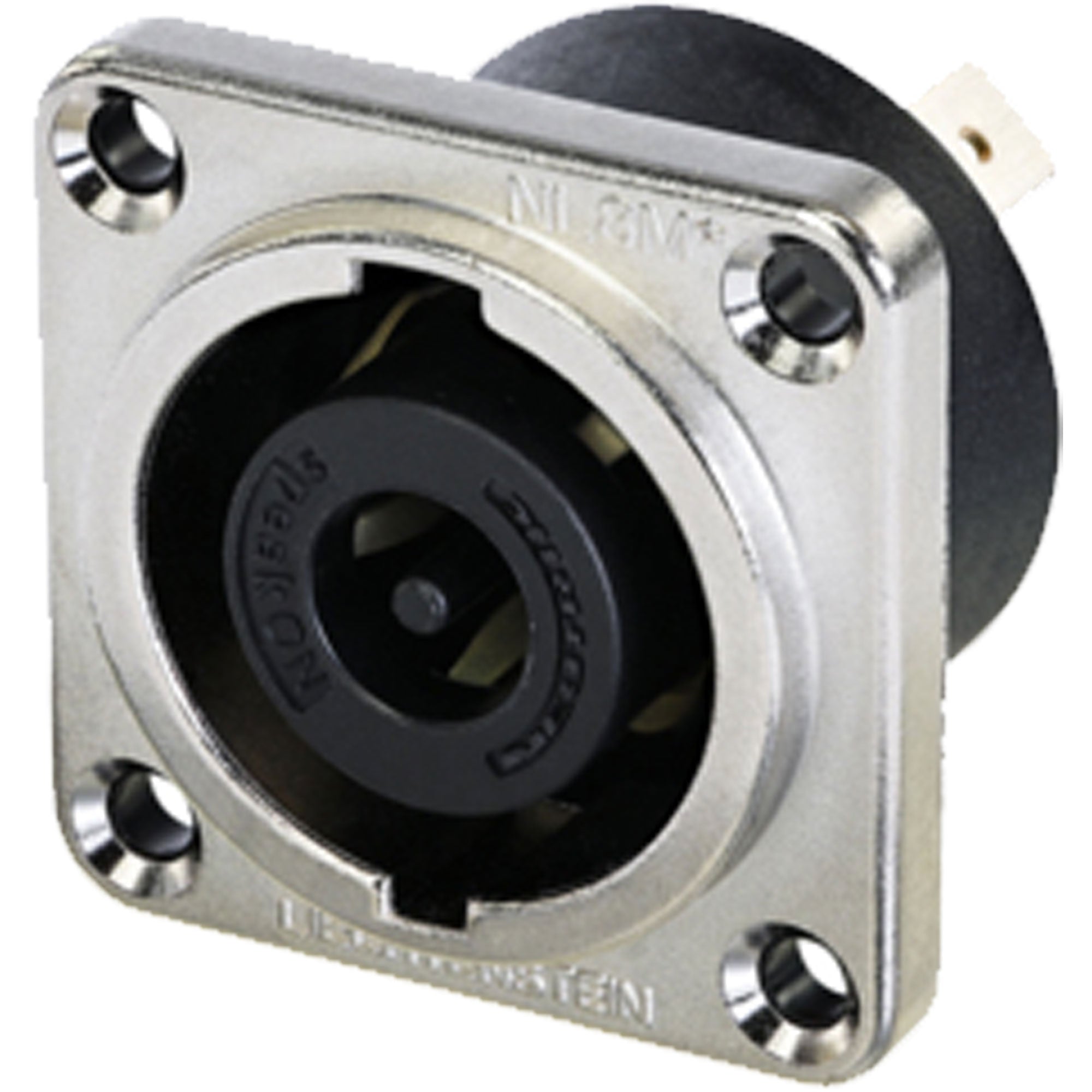 Neutrik NLT8MPXX 8-Pole Male speakON Panel Mount Chassis Connector (Nickel/Silver, Box of 40)