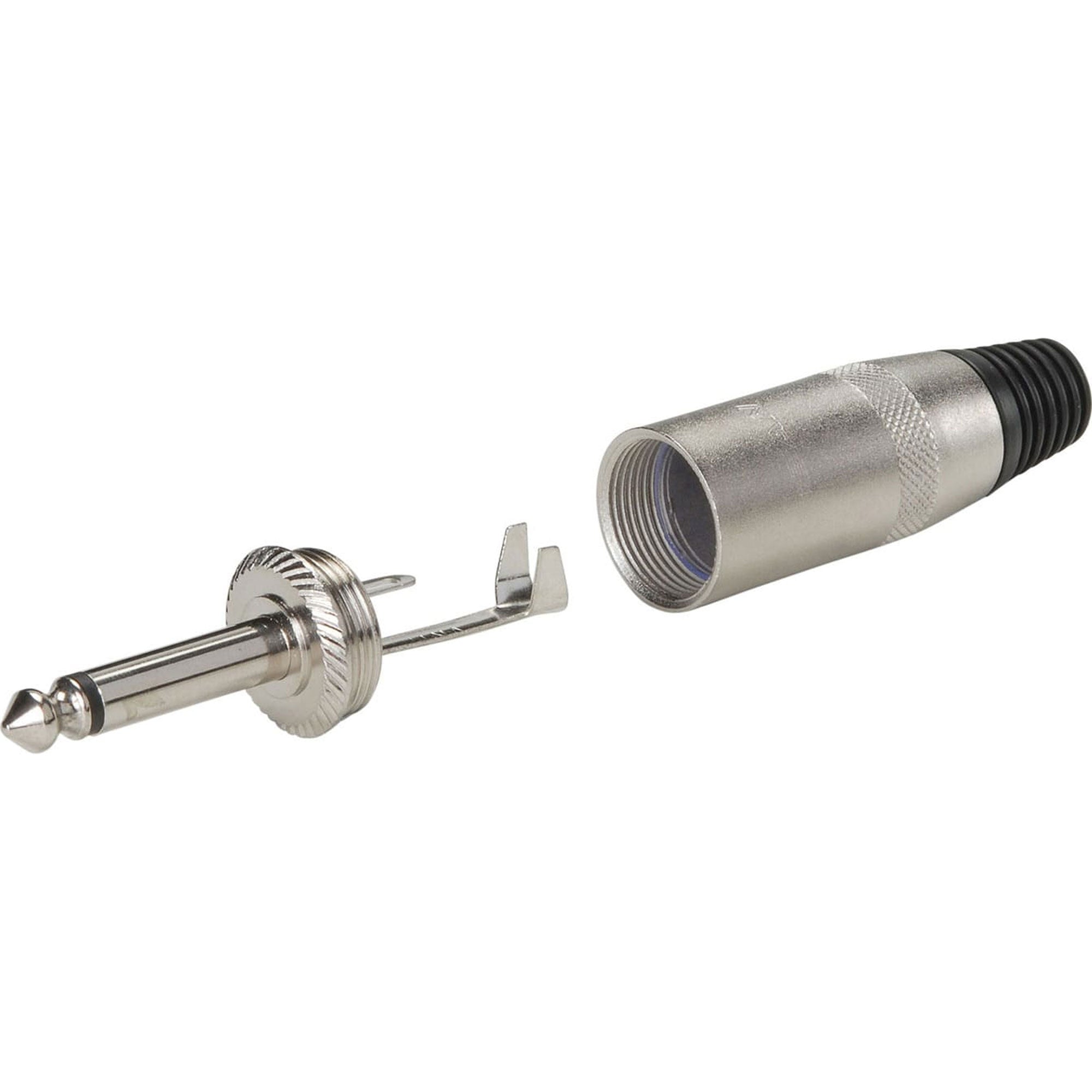 Neutrik Rean NYS225L 1/4" Mono Phone Large Shell Plug (Nickel/Silver, Box of 100)