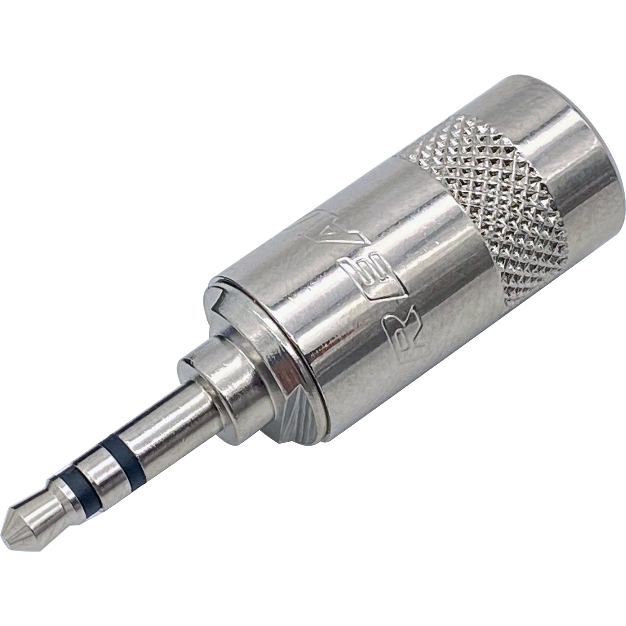 Neutrik Rean NYS231LL 3.5mm Stereo Phone Plug with X-Large Cable Outlet (Nickel/Silver, Box of 100)