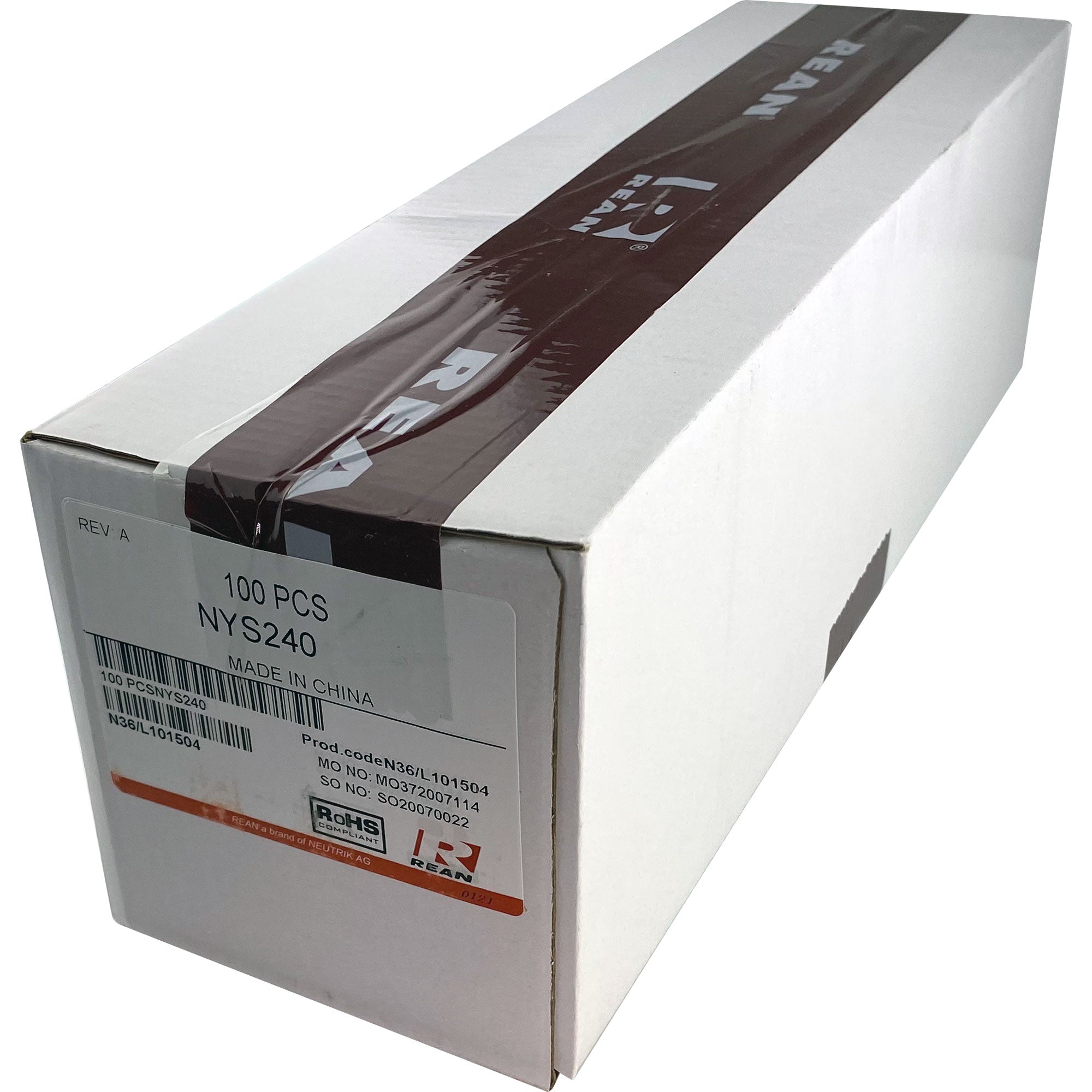 Neutrik Rean NYS240 3.5mm Female Stereo Phone Jack (Nickel/Silver, Box of 100)