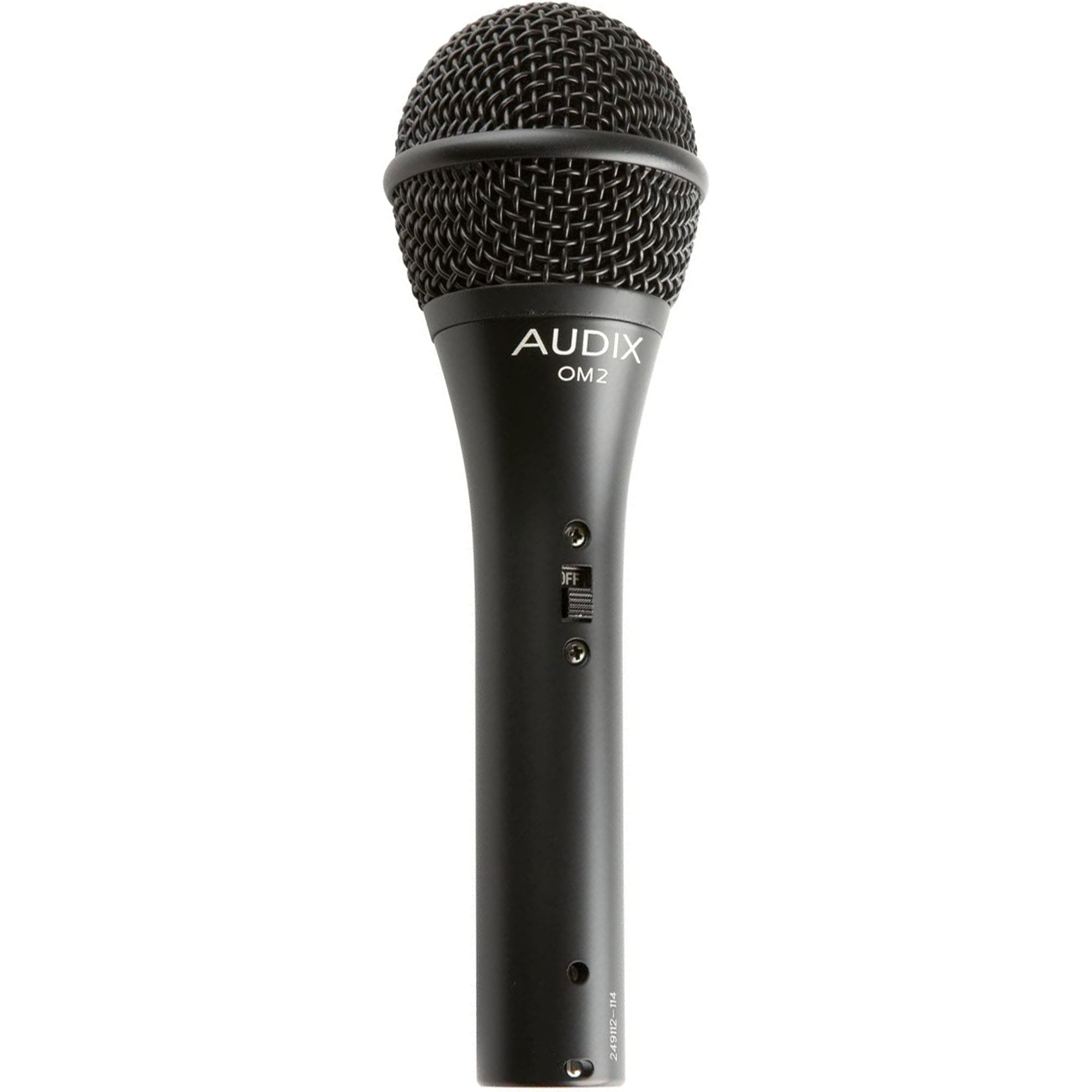 Audix OM2S Handheld Hypercardioid Dynamic Vocal Microphone with On/Off Switch