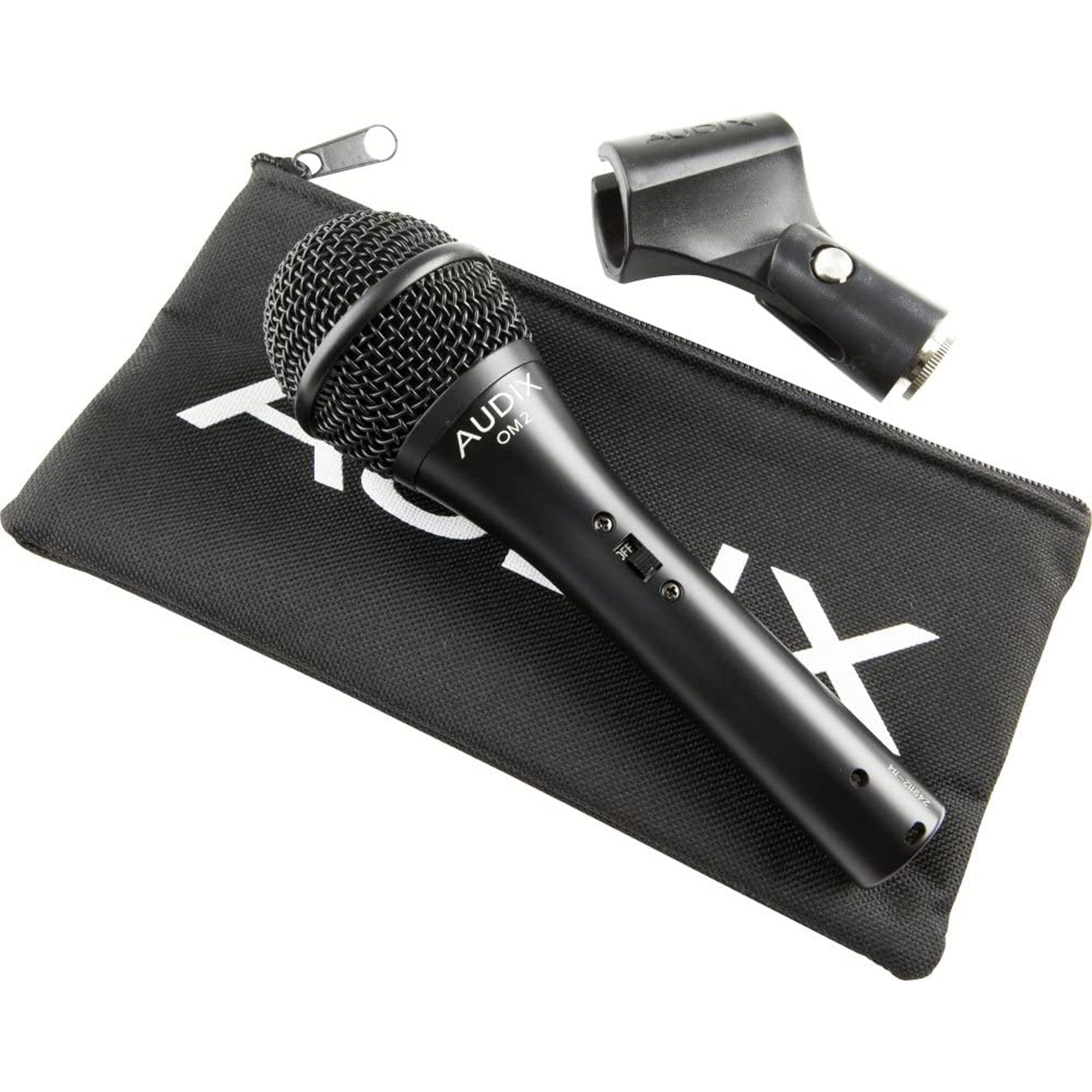 Audix OM2S Handheld Hypercardioid Dynamic Vocal Microphone with On/Off Switch