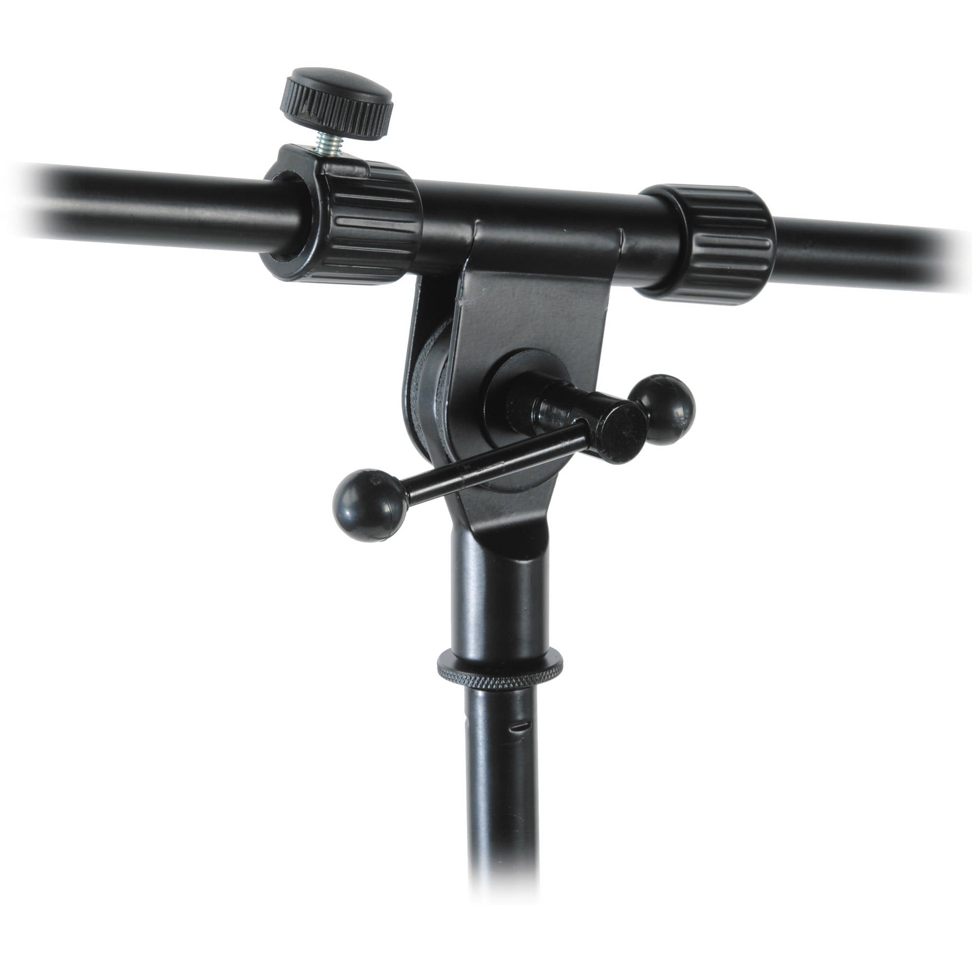 On-Stage MS7701B Tripod Base Euro-Style Microphone Boom Stand (Black)